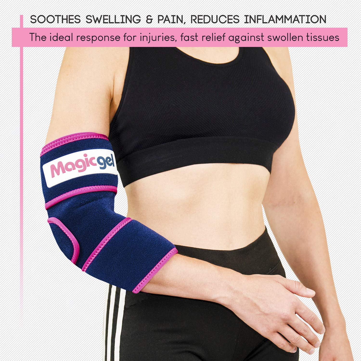 Elbow Ice Pack with Professional Wrap Compression & Cold Therapy