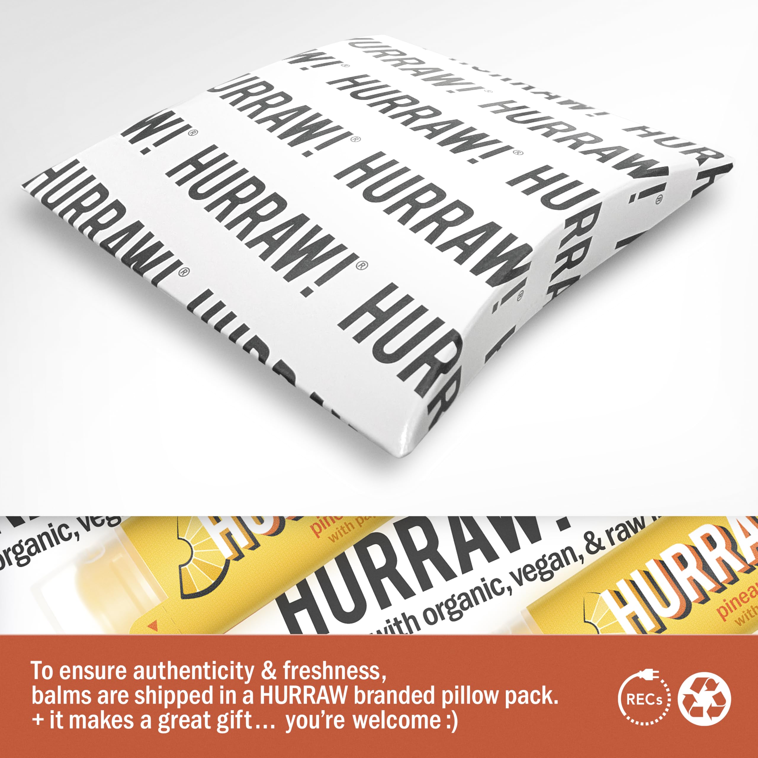 Hurraw Papaya Pineapple Ananas Aromalı Lip Balm