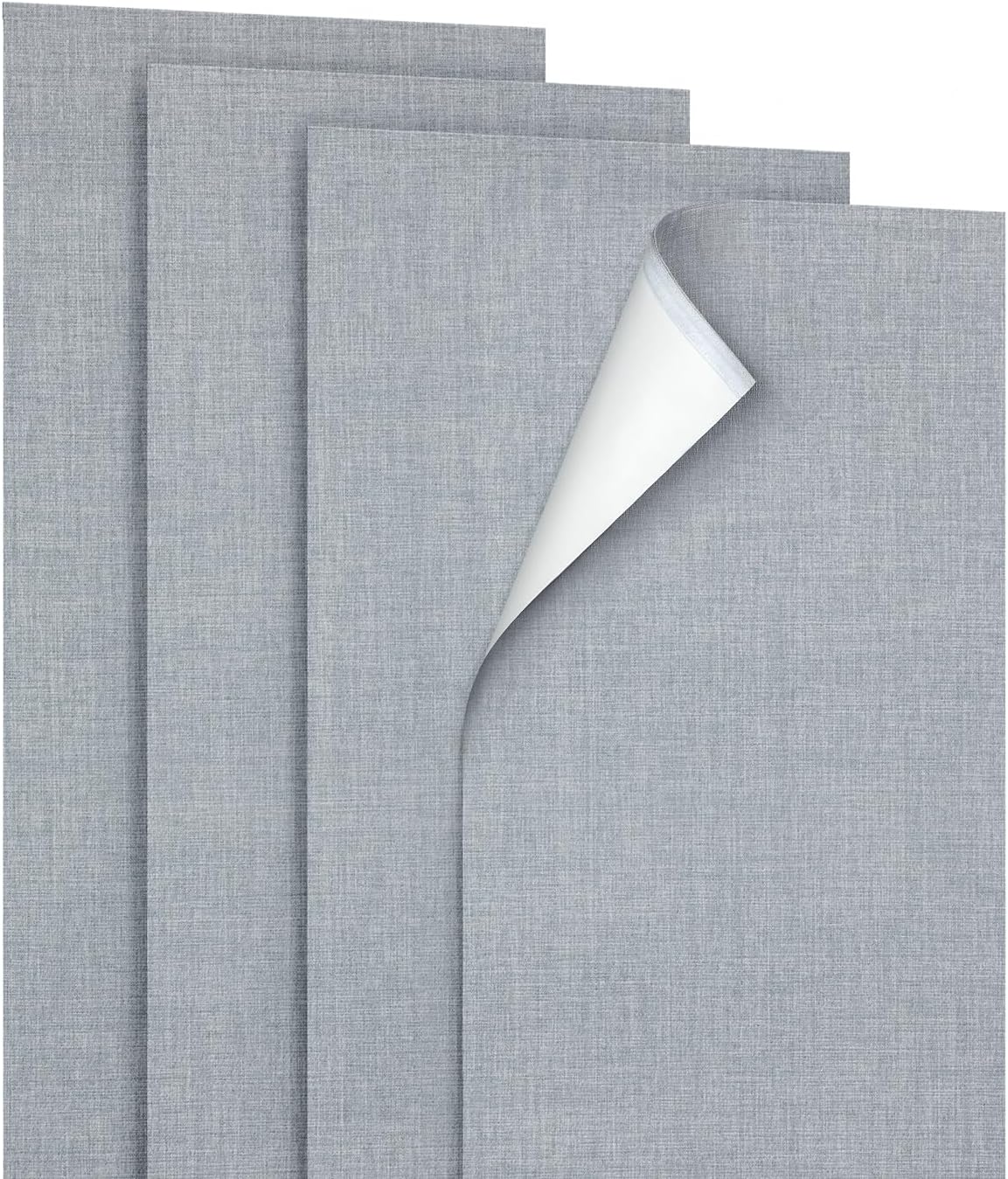 Panel Track Blinds Replacement Panels, 4 Pack 23" W x 96" H, Hook-and-Loop Attachment, Room Darkening Sliding Fabric Panels, Trim to Height for Patio Door & Room Divider