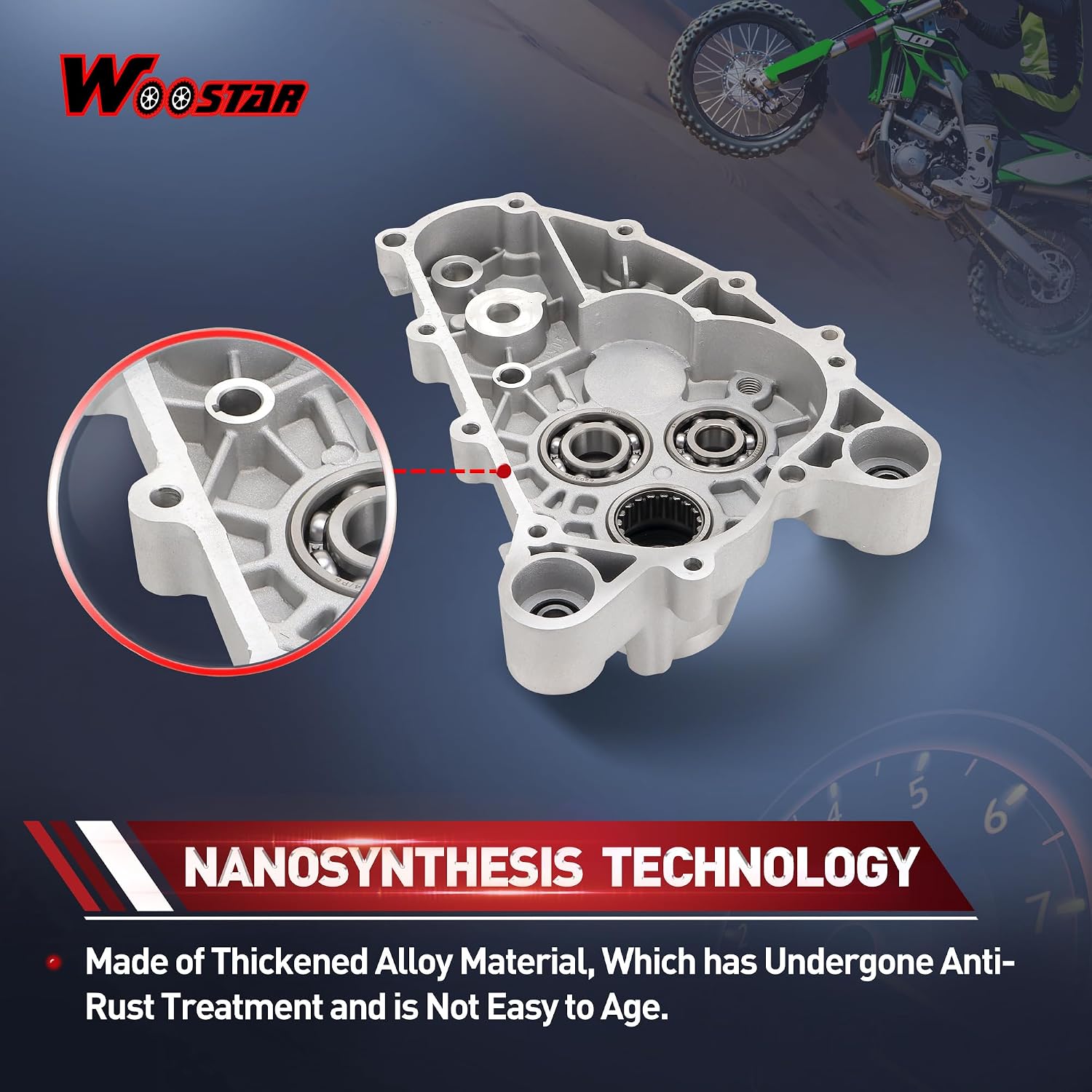 WOOSTAR Engine Gearbox Cover with Gasket Replacement for GY6 150cc 200cc UTV Go Kart Scooter