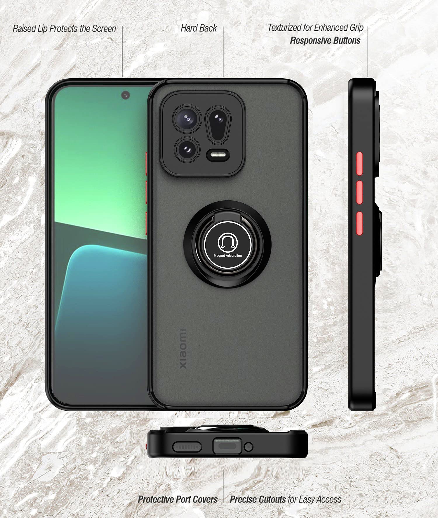XINYEXIN Silicone Cover per Xiaomi Redmi Note 9S / Note 9 Pro, Custodia Cellulare Onda Cornice Forma Riccia Carina, Antiurto Ondulata Bumper Case - Bianco