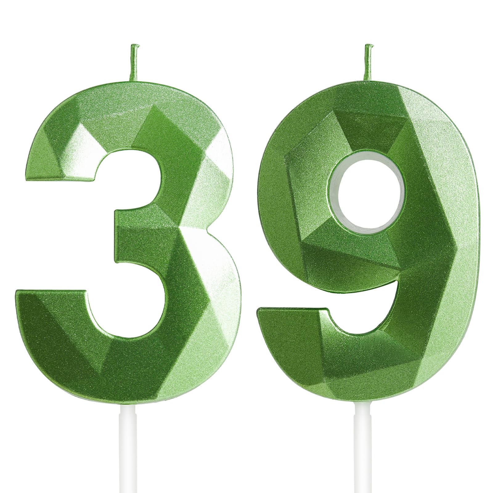 Yiran 50th Birthday Candles, Gold Number 50 Happy Birthday Candles, Cake Topper Decorations for Birthday Party, Wedding Anniversary Celebration Supply — view 135