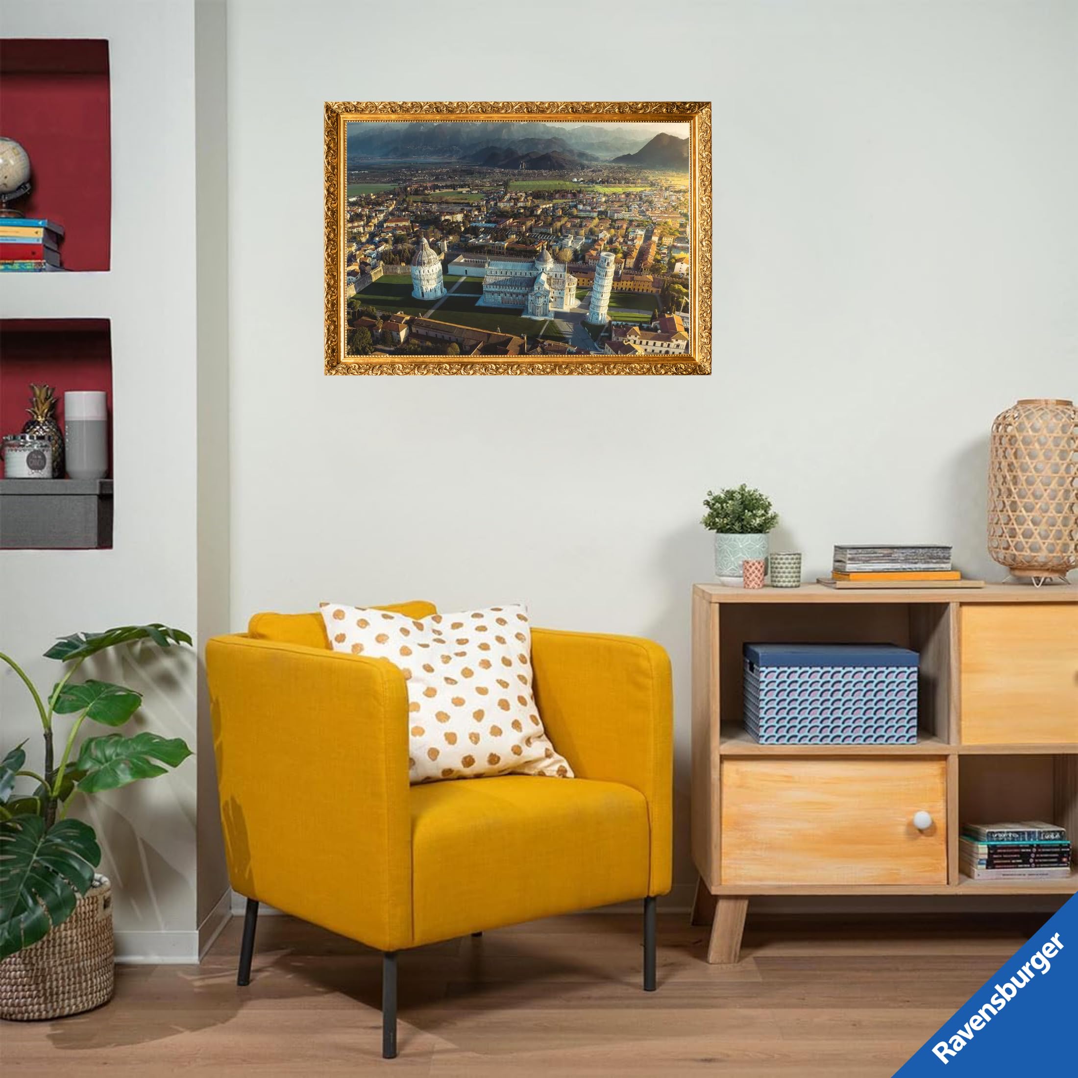 Ravensburger - Puzzle 2000 Pezzi Pisa E I Monti Pisani | Puzzle 2000 Pezzi | Rompicapo Adulti E Bambini dai 14 Anni in su | Regalo per Bambini E Adulti | Misure 98x75cm | Tecnologia Soft-Click