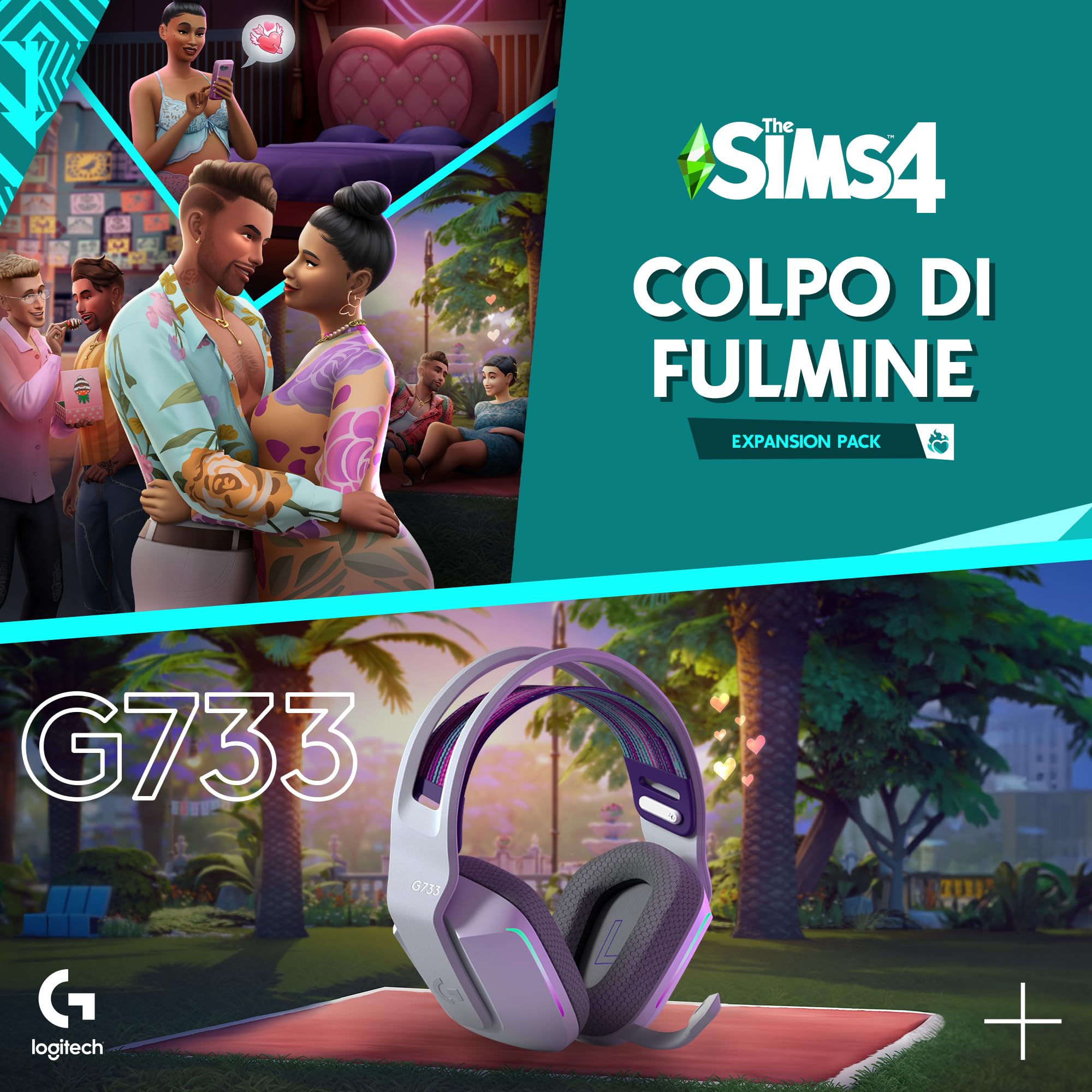 The Sims 4 Colpo di Fulmine Expansion Pack (EP 16) Codice PC+ Logitech G733 Cuffia