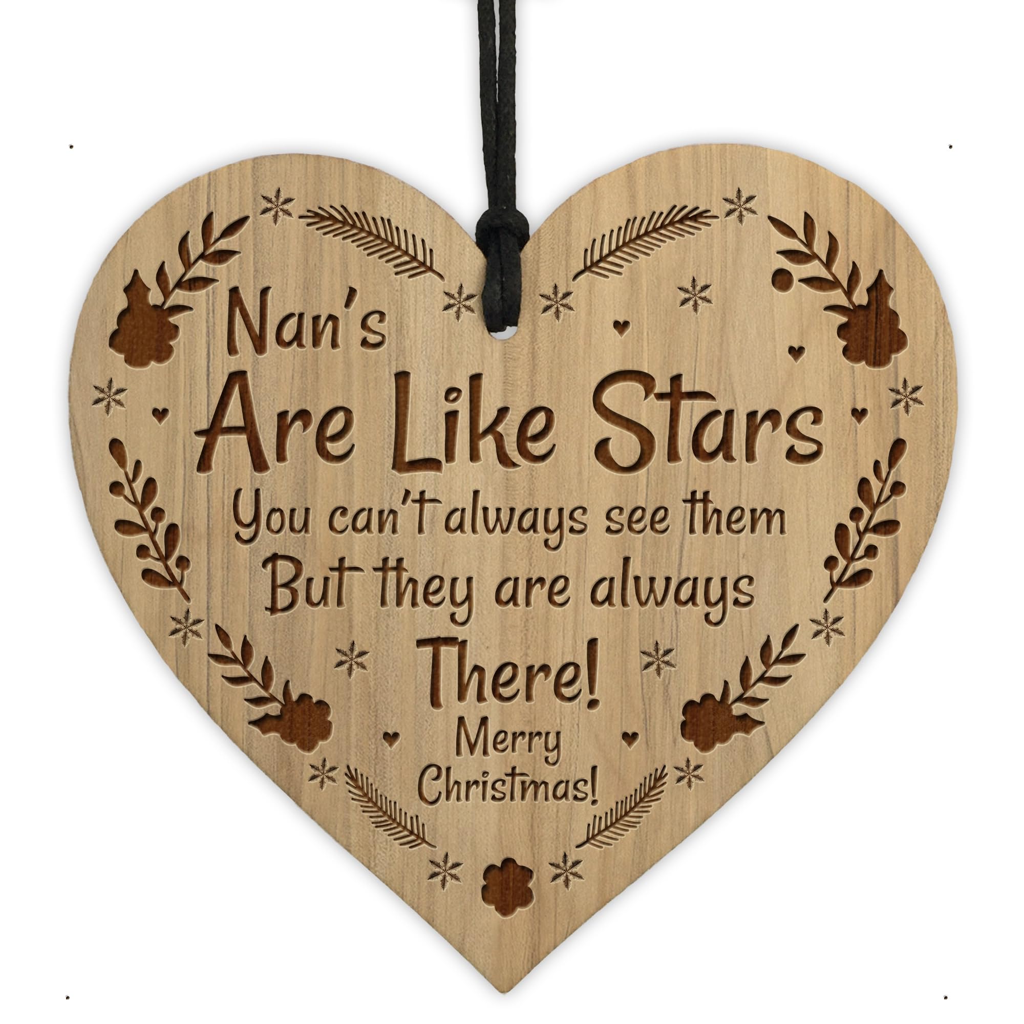 Red Ocean Christmas For Nan Novelty Tree Decoration Bauble Gift For Nan Nanny Nana Nan Is Like Stars Plaque
