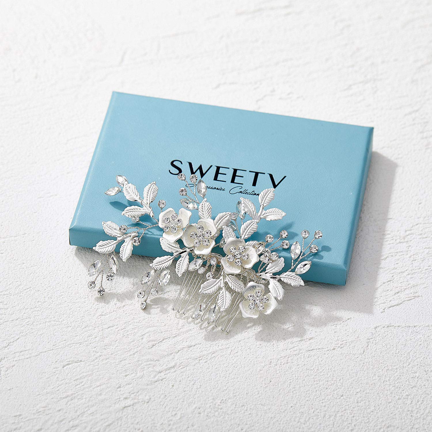 Amazon.com : SWEETV Comb, Handmade Wedding Hair Accessory 