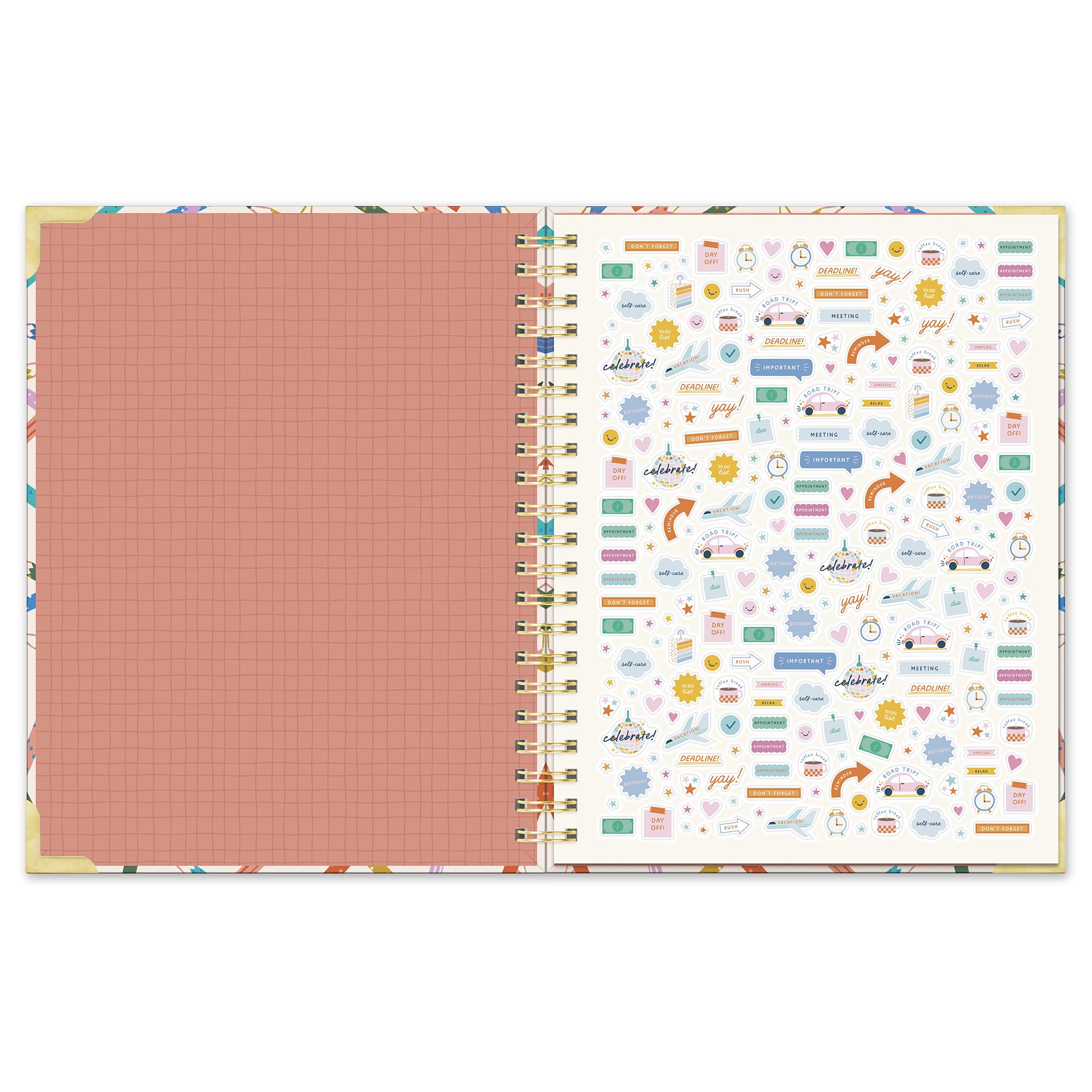 Orange Circle Studio Agenda 2026, per segnare il tuo segno, agenda a spirale extra large Deluxe, settimanale e mensile, per scuola o lavoro, appuntamenti, budget e traguardi