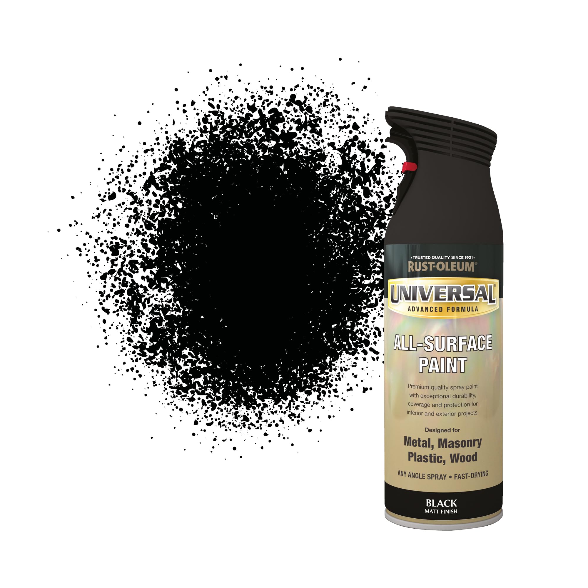 400ml Universal Spray Paint - Flat Black