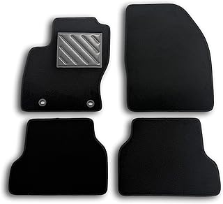 FORD FOCUS II 2004 TO 2011 FIX OVAL CUSTOM FITTED NON SLIP MATS RUBBER HEEL PAD