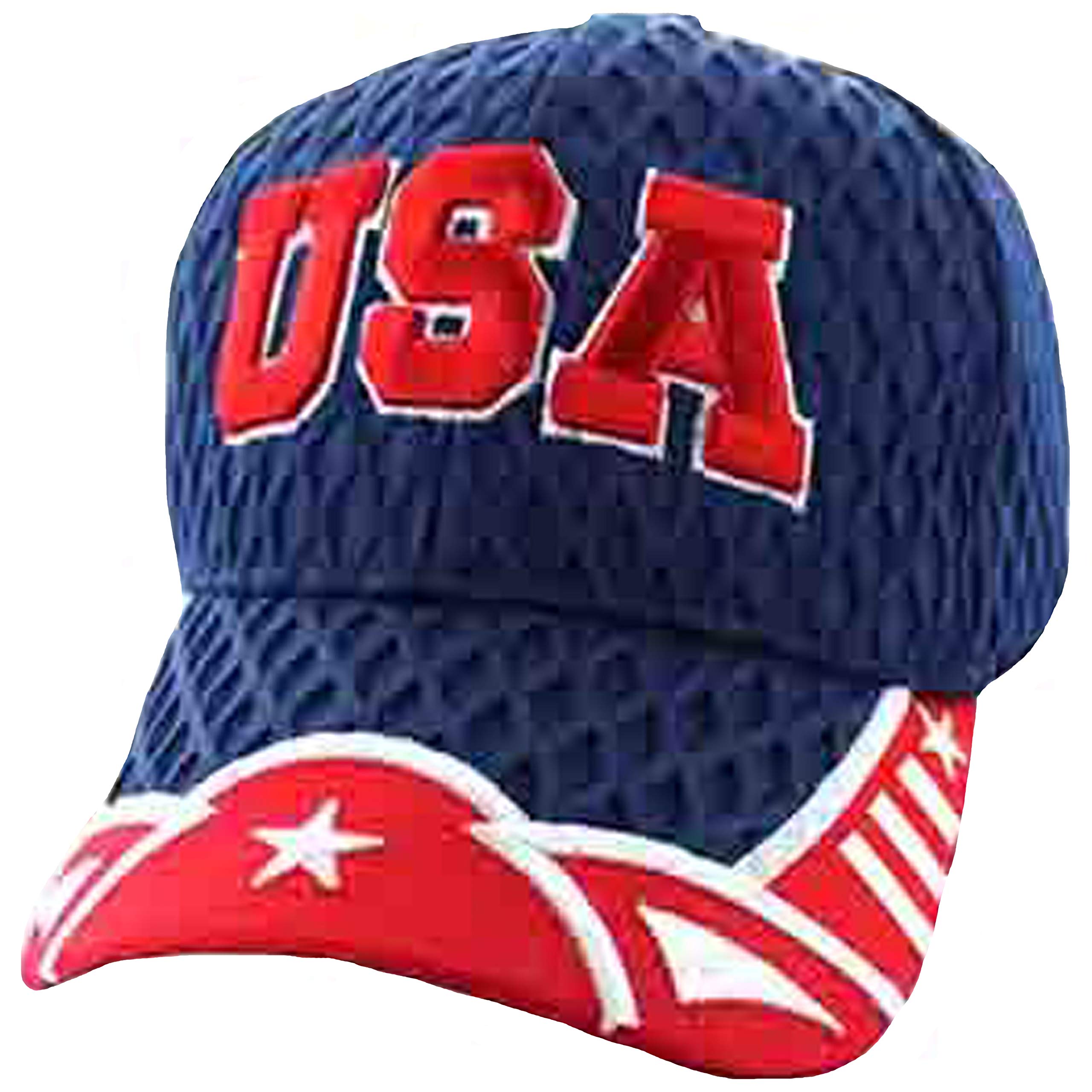 Amazon.com: Patriotic USA Baseball Cap Star and Stripes American  display picture 1