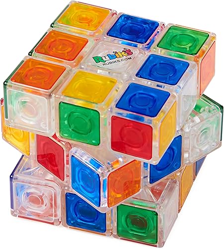 Miniatura 7 de Rubiks Cristal nuevo cubo transparente de 3 x 3 pulgadas clásico juego de rompecabezas de cerebro para resolver problemas para niños y adultos de 8