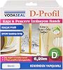 Vodaseal 53.01.049 Kapı Pencere İzolasyon Bandı, Kauçuk Profil, Kendinden Yapışkanlı, Beyaz