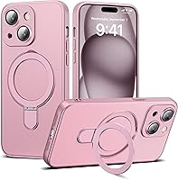 Vista 55 de Funda compatible con iPhone 12 con soporte de anillo magnético invisible [compatible con Mag-Safe] [Protector completo de lente de cámara] Funda