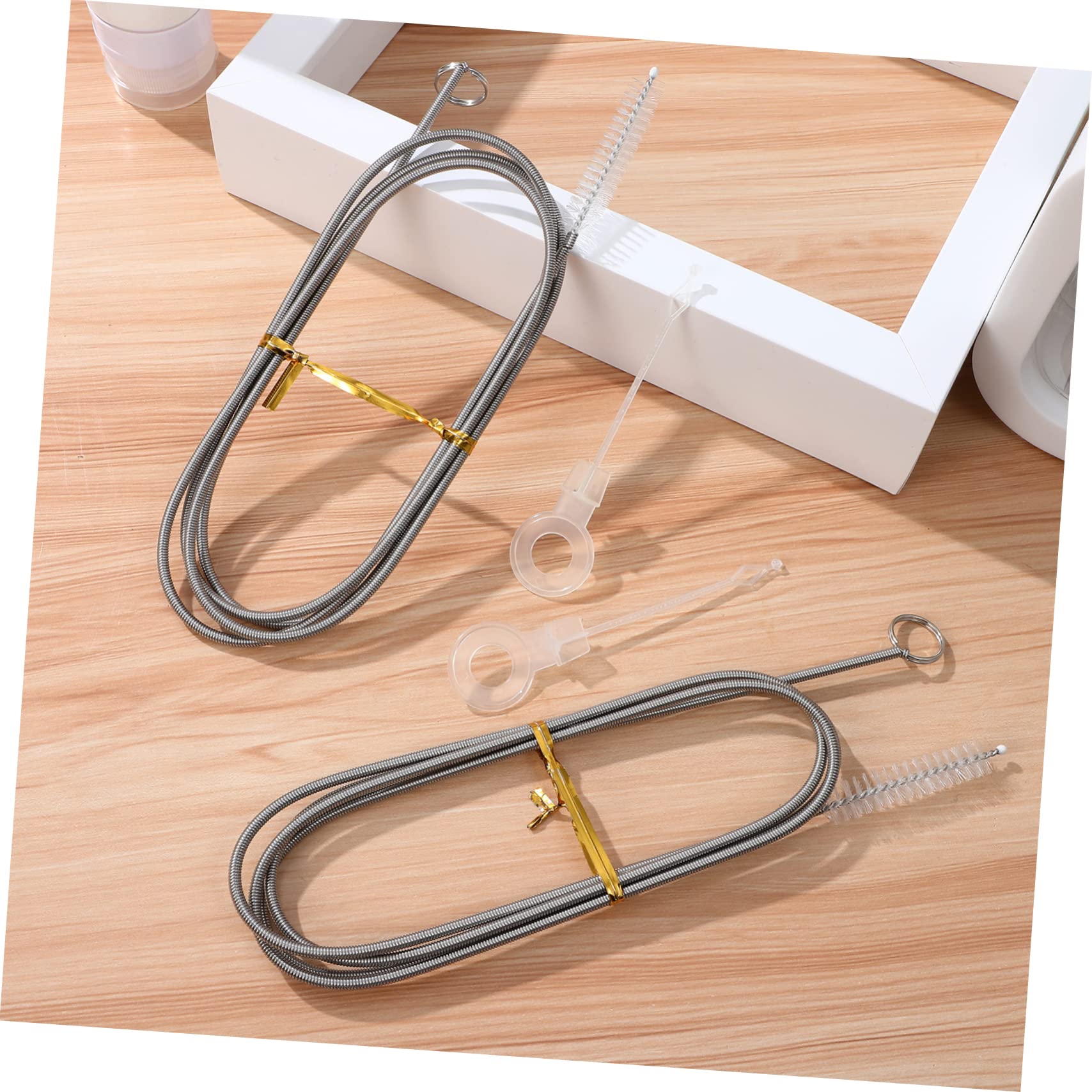 Mikikit Value Set Drain Hole Cleaning Tools 4 Pack of Flexible Cleaning Brush Sink Drain Tube