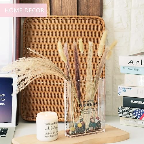 Miniatura 5 de Florero de libros para flores, regalos para amantes de los libros, decoración estética de habitación, bonito jarrón de flores e imprescindible para