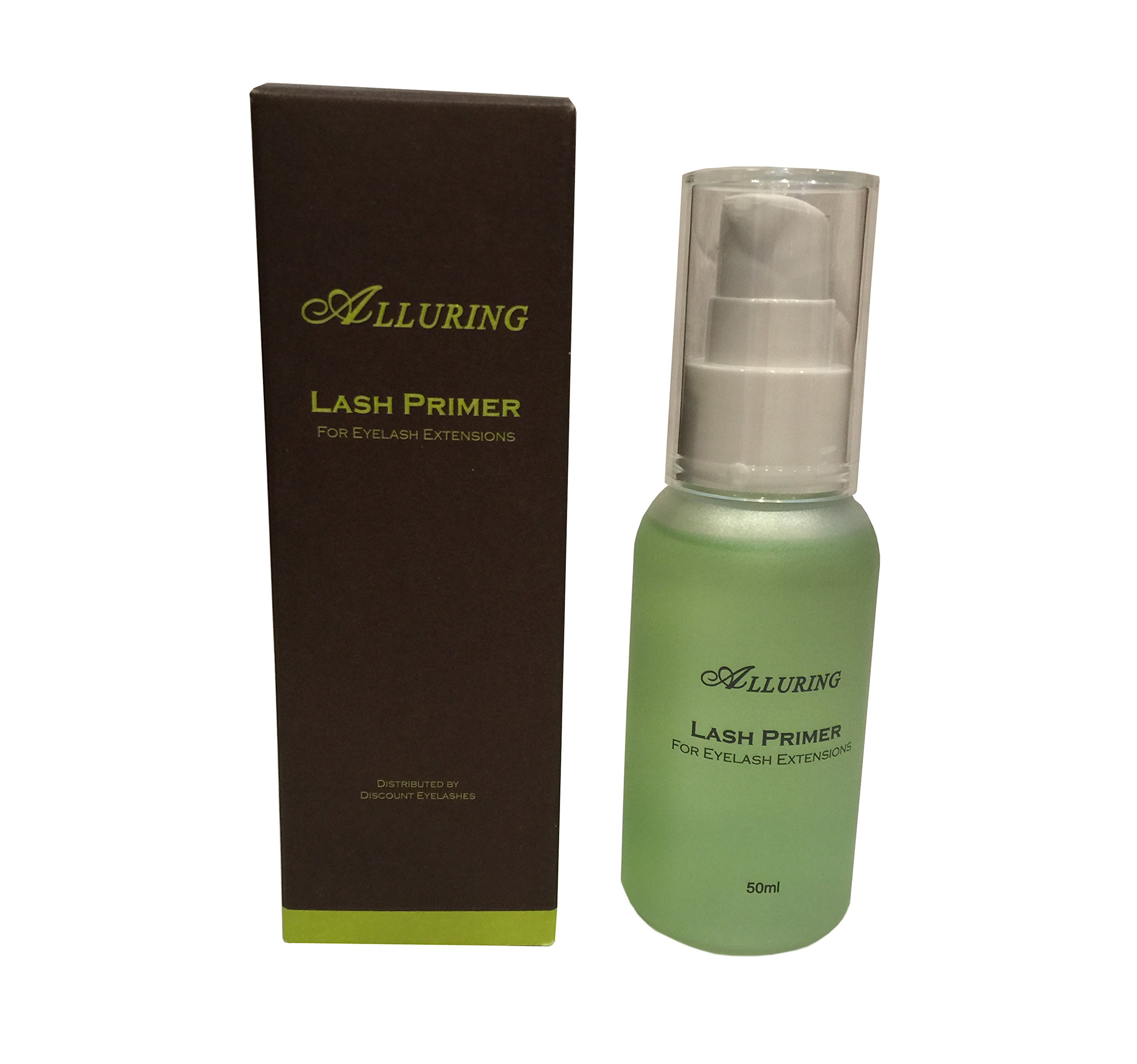 Alluring Green Tea Eyelash Extension Primer/Cleanser (50ml) Protein Oil Remover/Increase Adhesive Bonding Power Retention/Pretreatment for Individual Semi Permanent Extensions Glue Supplies