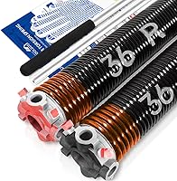 Vista 22 de Par de resortes de torsión para puerta de garaje de 2" juego con barras de bobinado antideslizantes y guantes, electroforesis de alta precisión sin