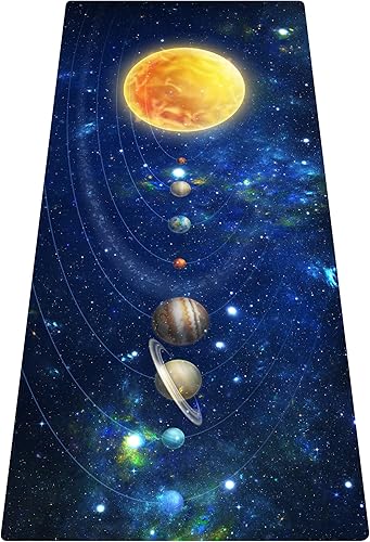 Miniatura 2 de nuveti Tapete de yoga grande de TPE antideslizante con bolsa de transporte, alfombrillas de yoga ecológicas para mujeres, 72 x 32 pulgadas, extra