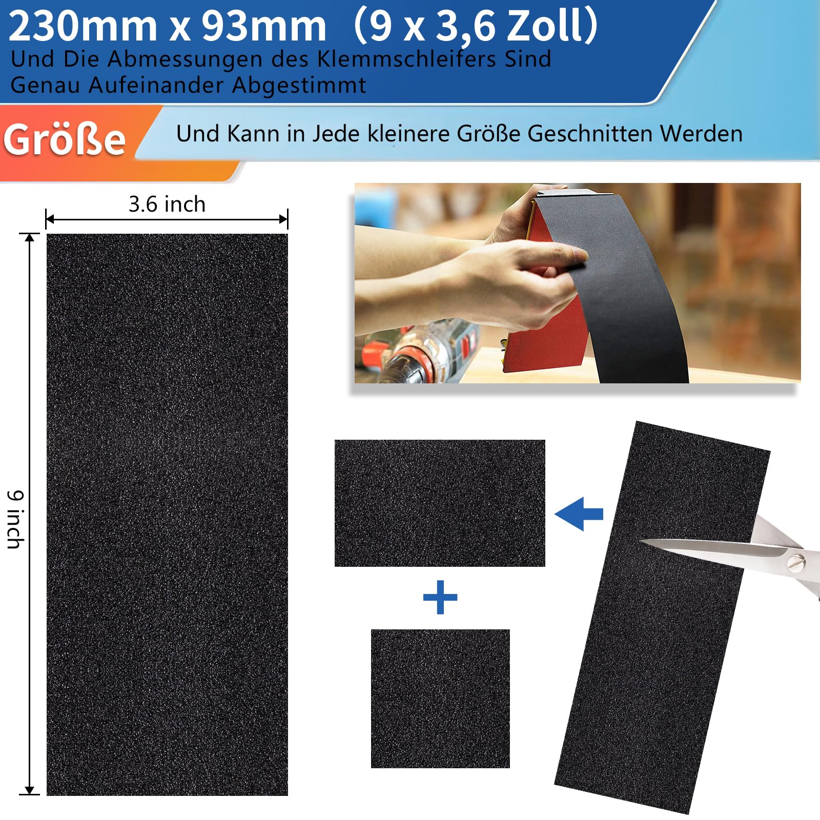 30 Pezzi Carta Abrasiva,Carta Vetrata in Grana 600,Impermeabile Levigatura a Secco e Umido Sandpaper 9 x 3,6 Pollici