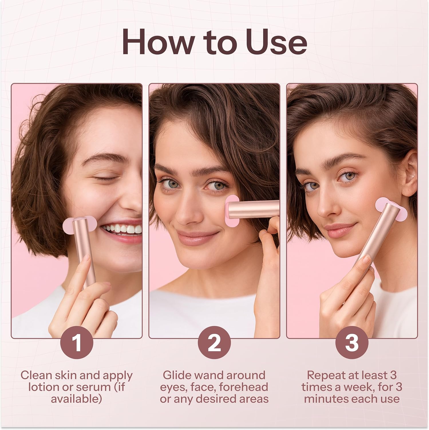 Red Light Therapy Wand for Face – 4-in-1 Device with Travel Case - Adjustable Head - Red & Blue LED - Soothing Massage - Portable Skin Care Tool for Anti-Aging, Glow & Firmness - Image 5