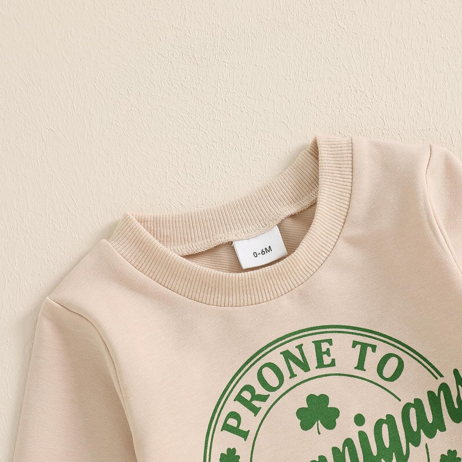 St Patricks Day Baby Boy Outfit Clover Letters Print Sweatshirt Elastic Waist Pants Set Toddler 2Pcs Spring Clothes - Image 5