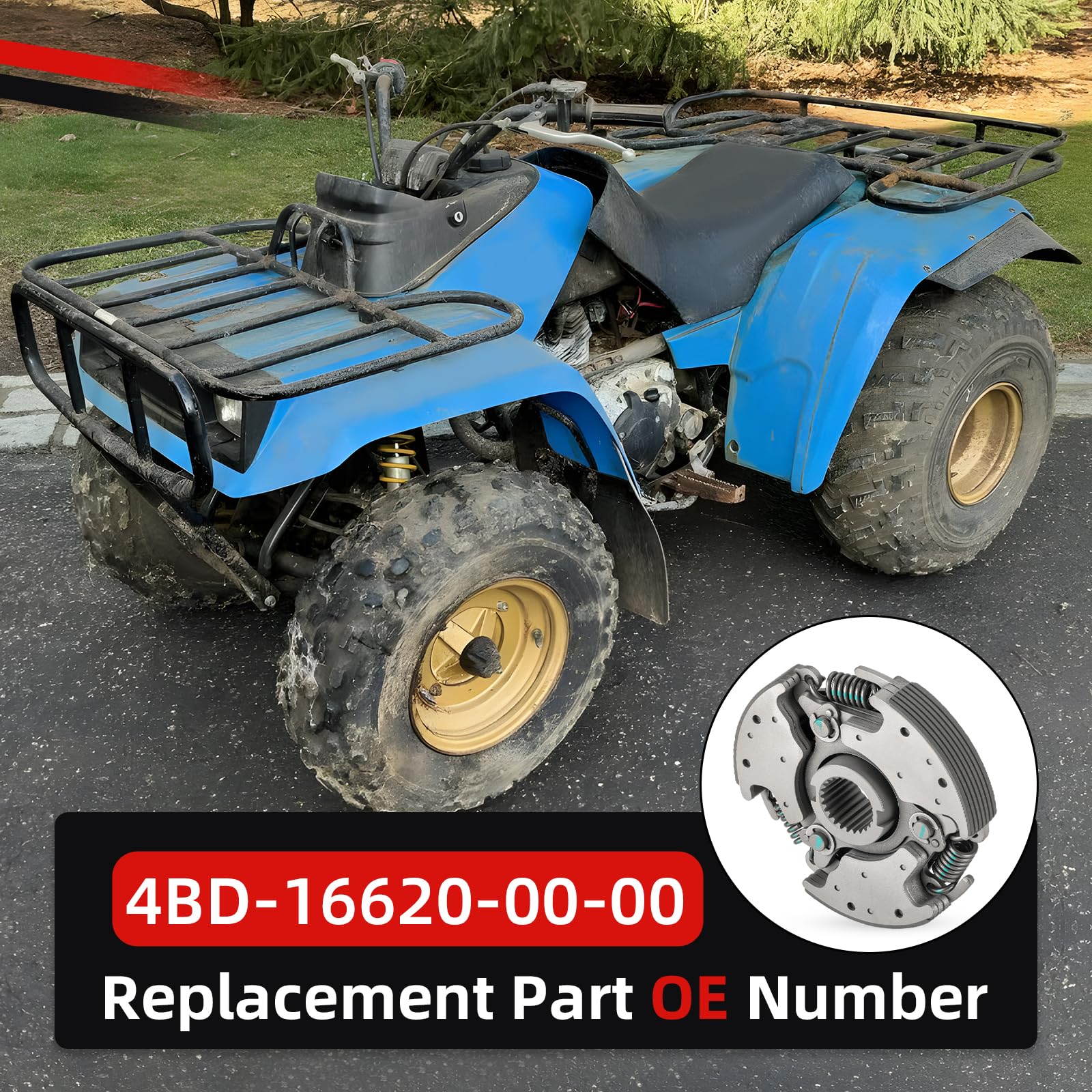 Wet Clutch Centrifugal Carrier For Yamaha 1983-2004 Bear Tracker