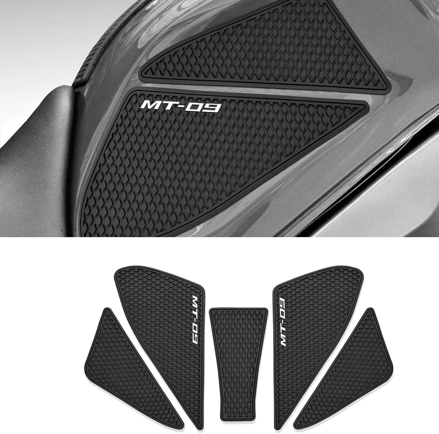 FOR MT-09 FZ-09 MT 09 FZ 09 mt 09 fz 09 2023 2022 2021 Tank Grip motorcycle accessories anti-slip fuel tank pad protection side sticker fuel tank traction pad side air cushion knee protector