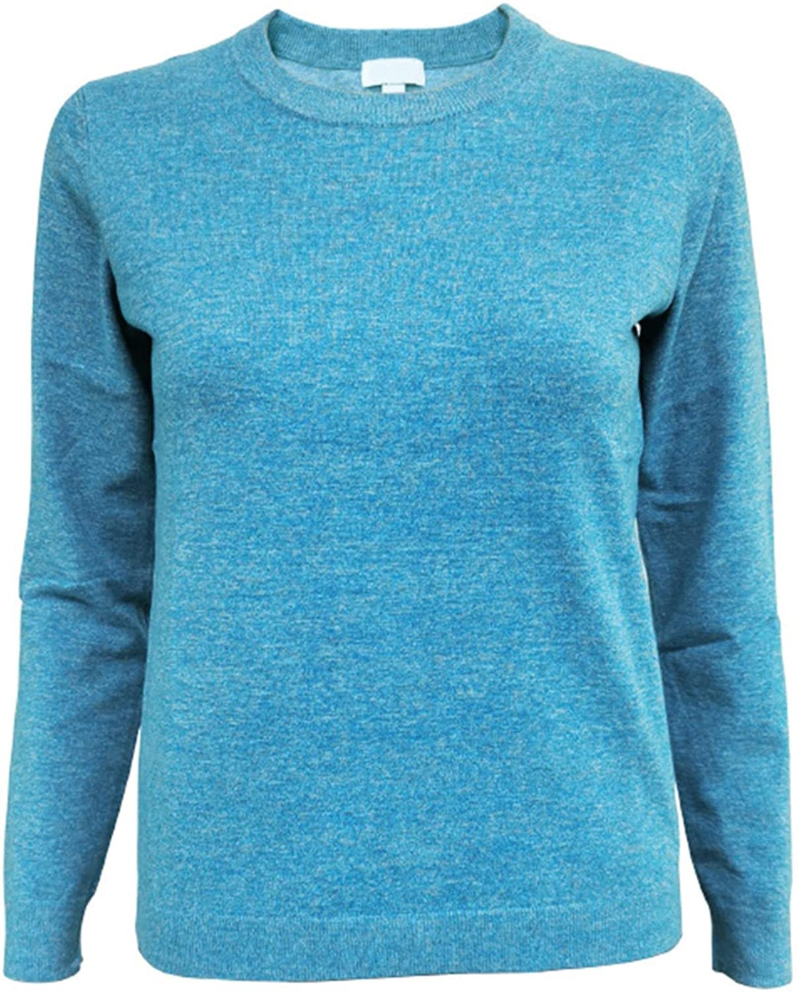Pull à col rond 5G EMF protection femmes ADSWINB en fibre d'argent