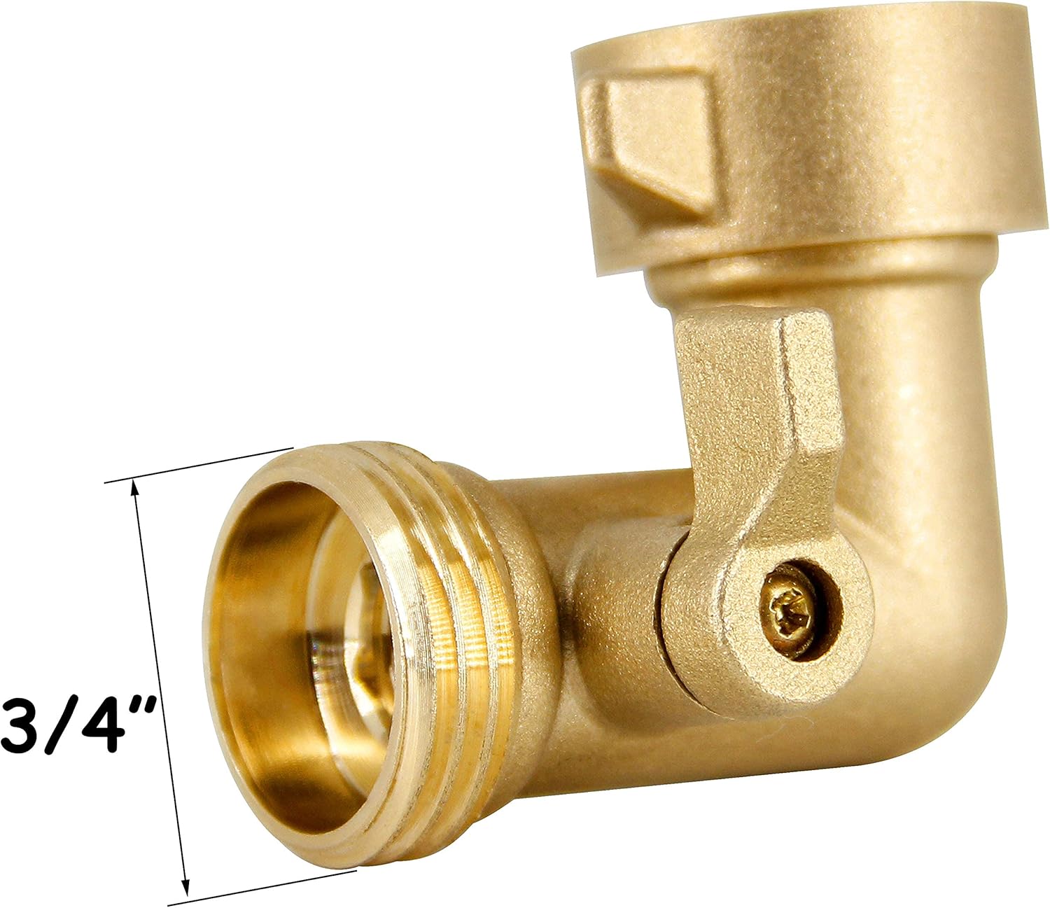 Twinkle Star Garden Hose Elbow Connector 90 Degree Brass Hose Elbow(2pcs) 3/4" Heavy Duty Hose Adapter with 2 O-rings Brass Garden Hose Elbow Solid Brass Adapter : Patio, Lawn & Garden