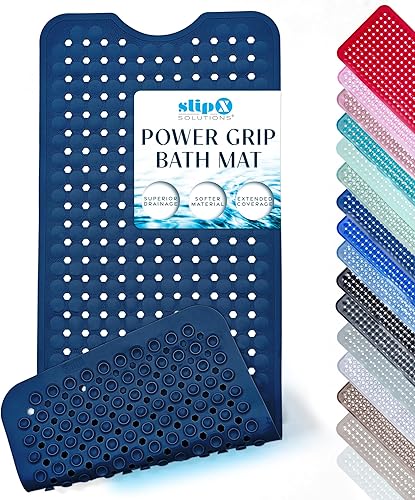 Miniatura 14 de SlipX Solutions Power Grip - Alfombrilla de seguridad para bañera, tecnología de agarre de precisión para una protección más larga, más fuerte y