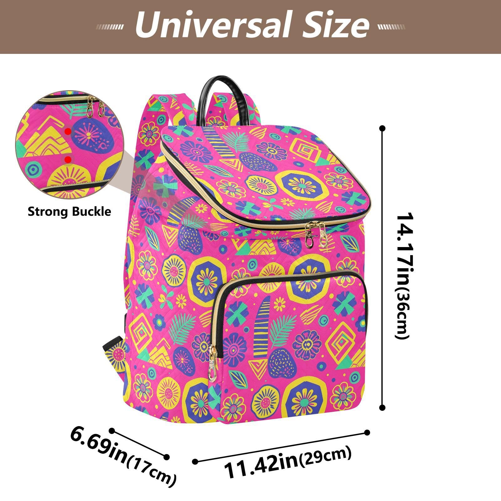 Zaino da 15 l, alla moda, da donna, morbido e resistente
