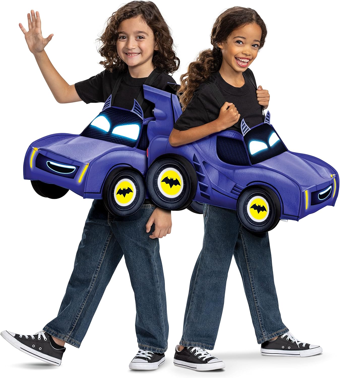 Disguise Bam 3D Vehicle Costume, Official Batwheels Toddler Dress Up Accessory, Up to Size 6