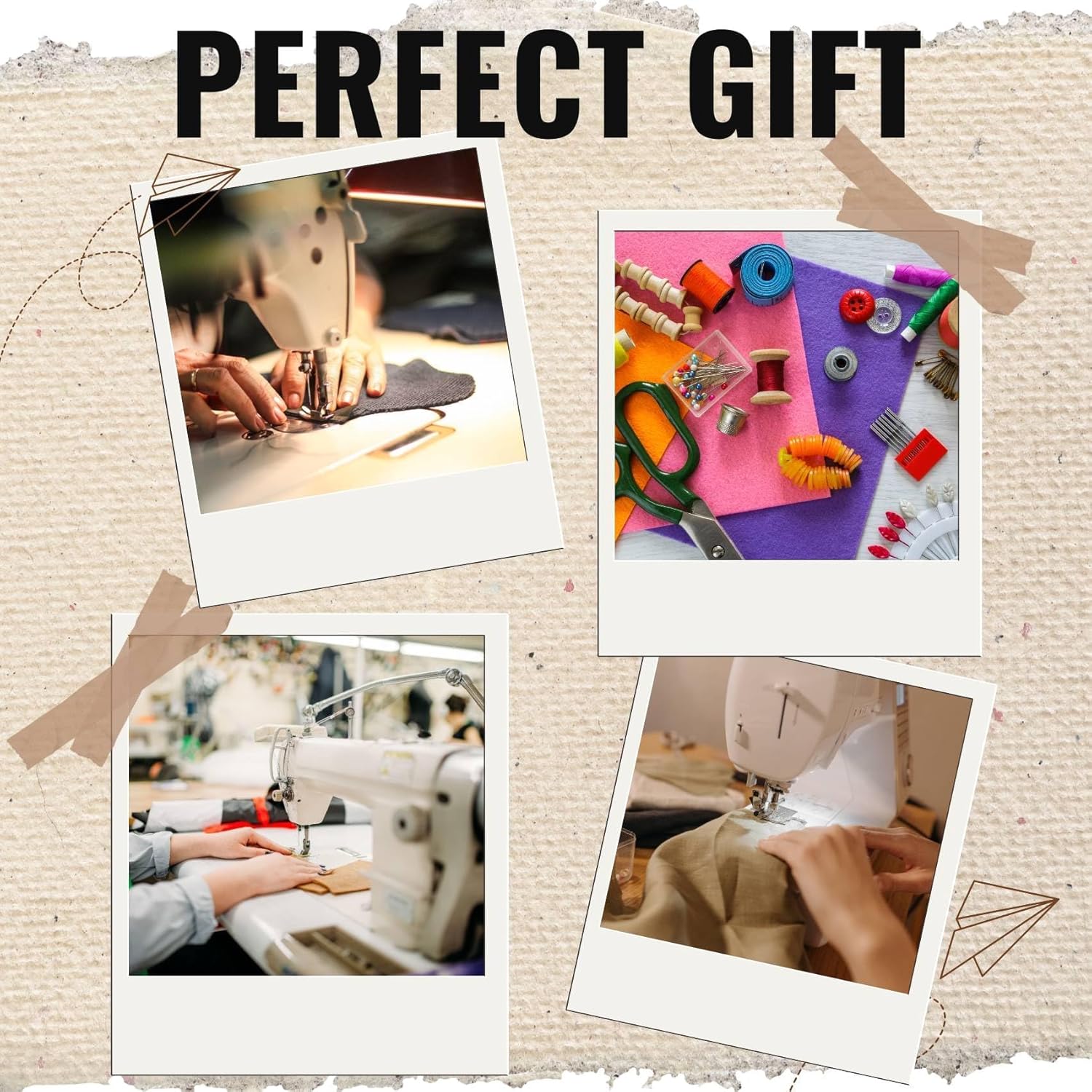 InnoBeta Sewing Gifts for Sew Lovers & Women, Embroidered Cap, Adjustable Hat Gifts Accessory for Birthday & Christmas Grey - Image 7