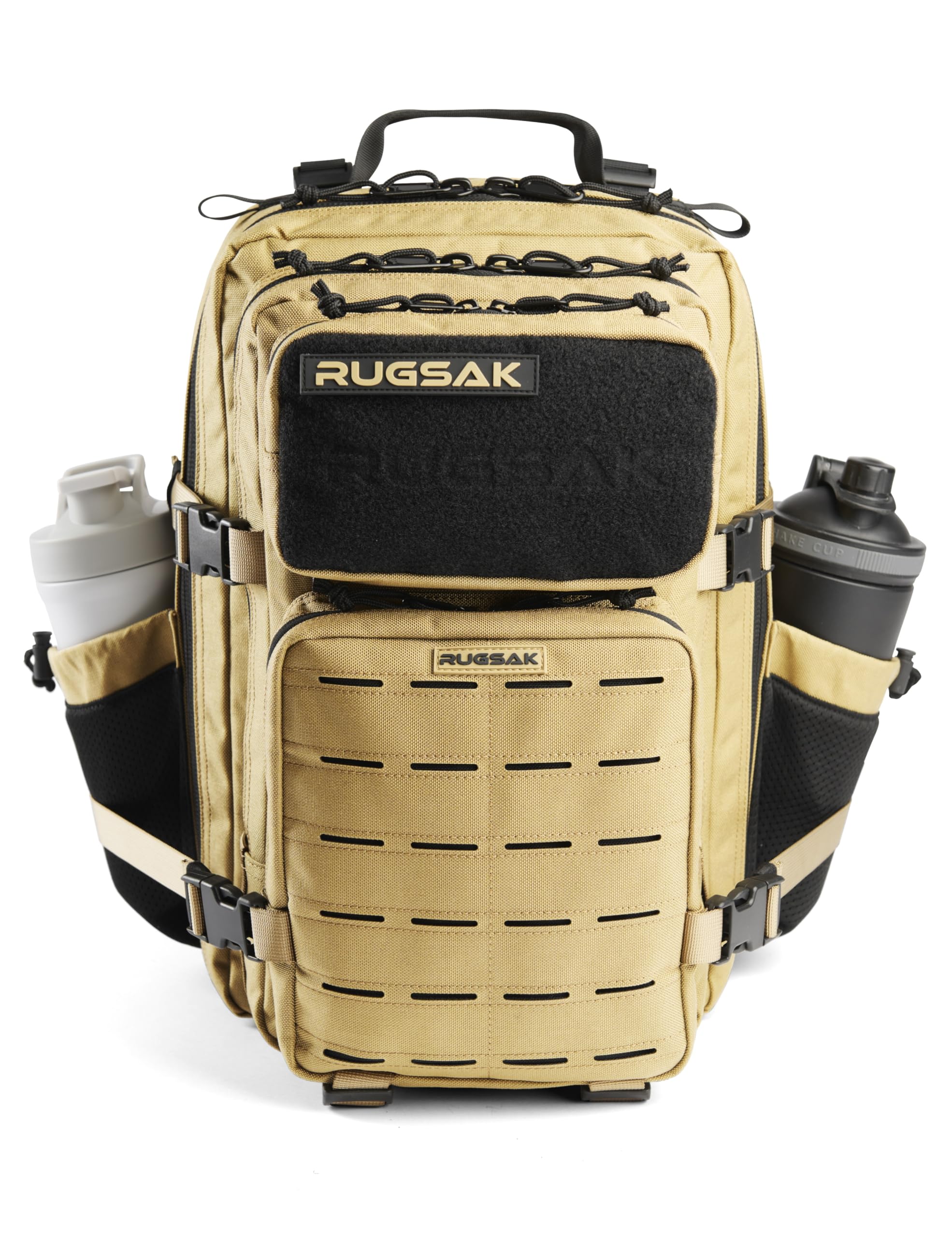 RUGSAK ALPHA plecak taktyczny [15-25 l], wodoszczelny i bardzo wytrzymały, wojskowy plecak survivalowy, do pracy, wędrówek, na kemping i siłownię, plecak podróżny Molle dla mężczyzn i kobiet