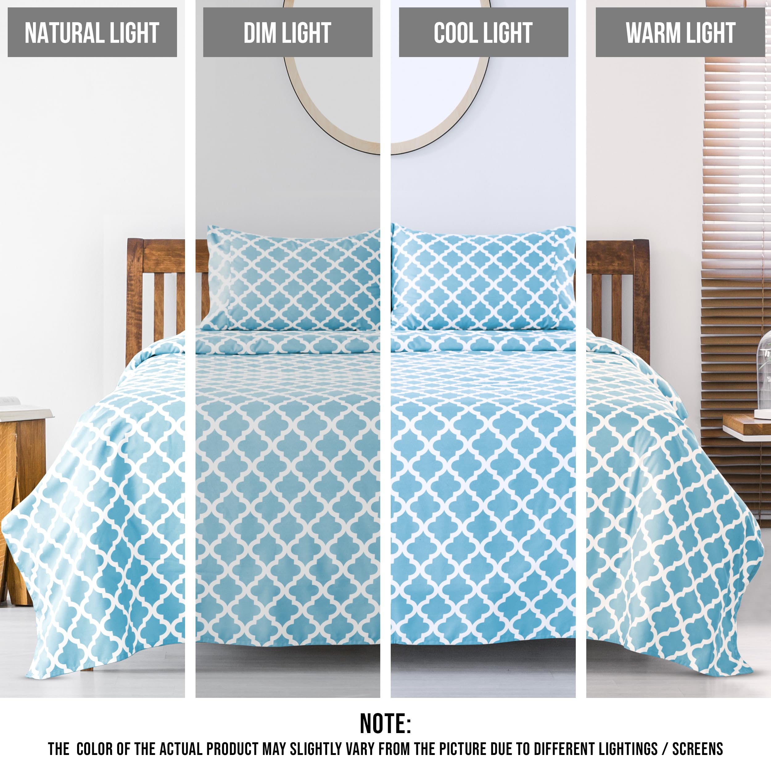 Amazon｜Lux Decor Collection ベッドシーツセット 起毛マイクロ