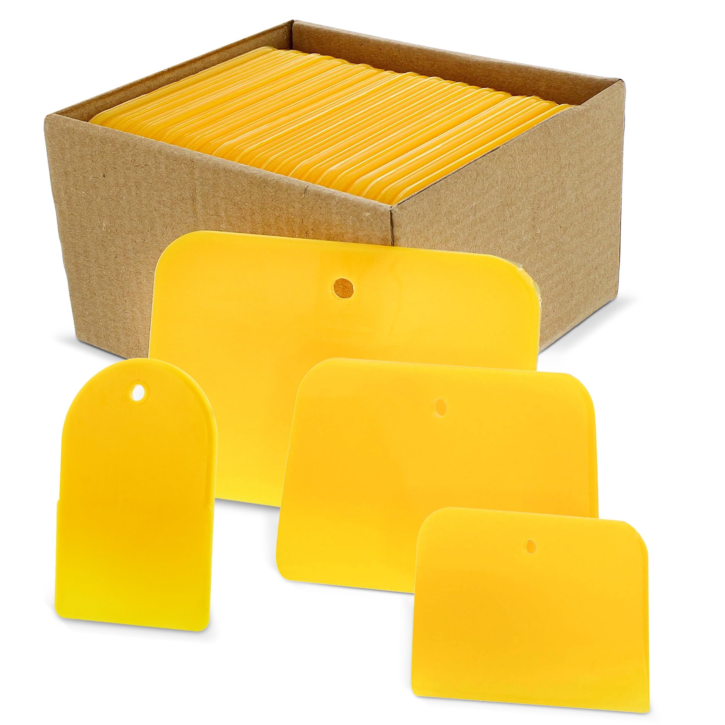 ABN Plastic Body Filler Spreader Kit 24 Pack 2.7 4 5 6 Inch Flexible Putty Applicators