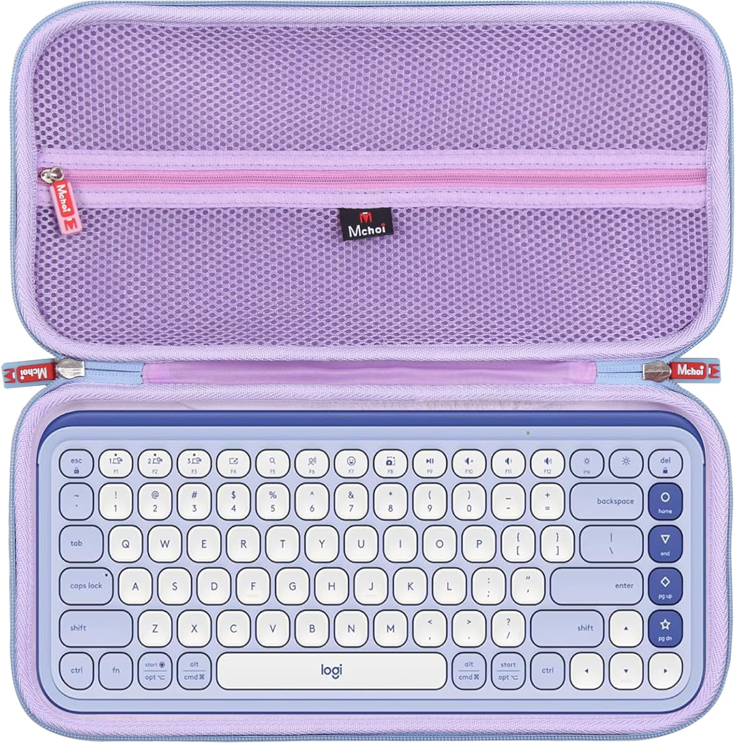 Mchoi Keyboard Case Compatible with Logitech POP ICON Keys Keyboard (Lilac, POP ICON Case)