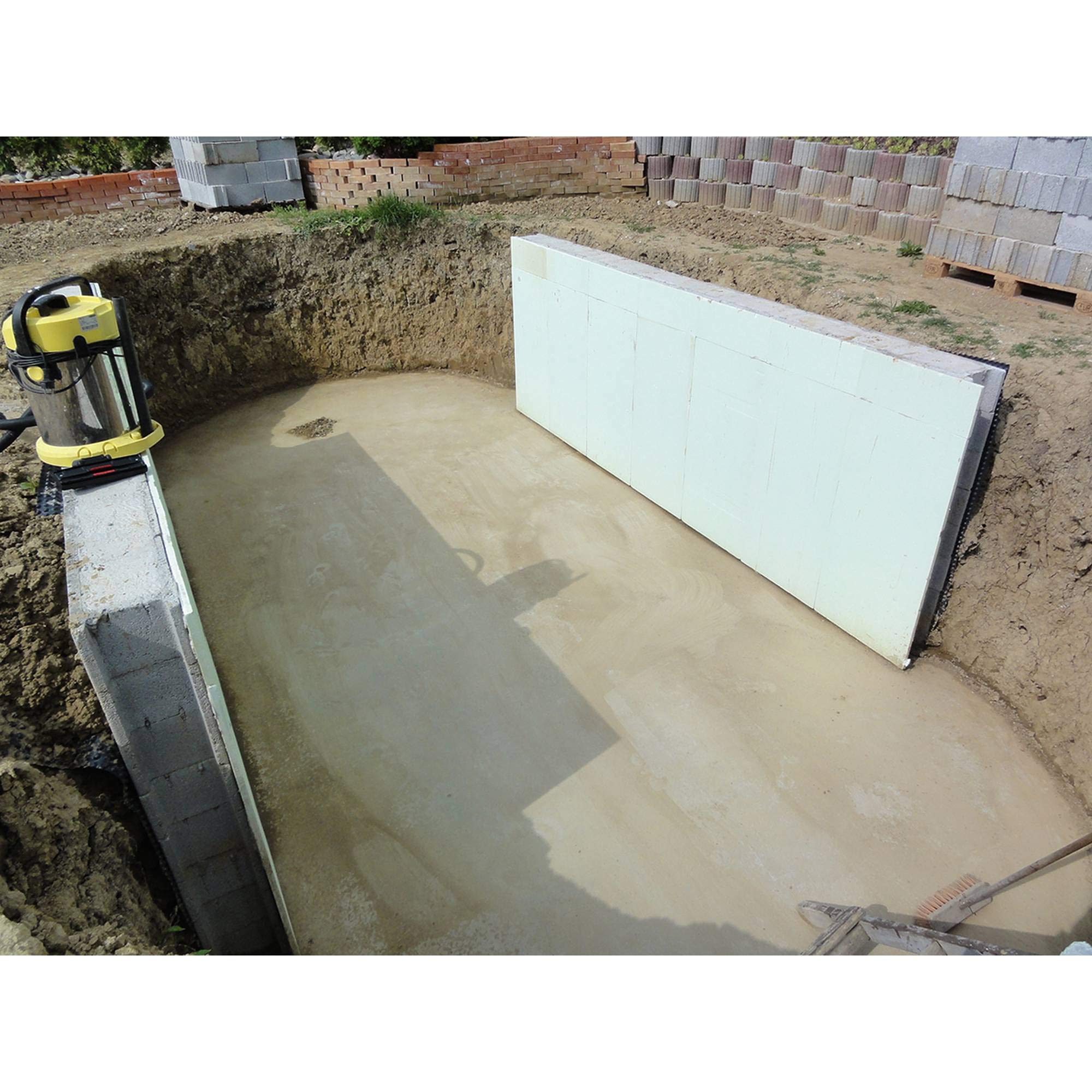 Planet Pool Stahlwandpool oval Exklusiv 700x350x120 cm, Stahl 0,6 mm weiß, Folie 0,6 mm blau, Einhängebiese