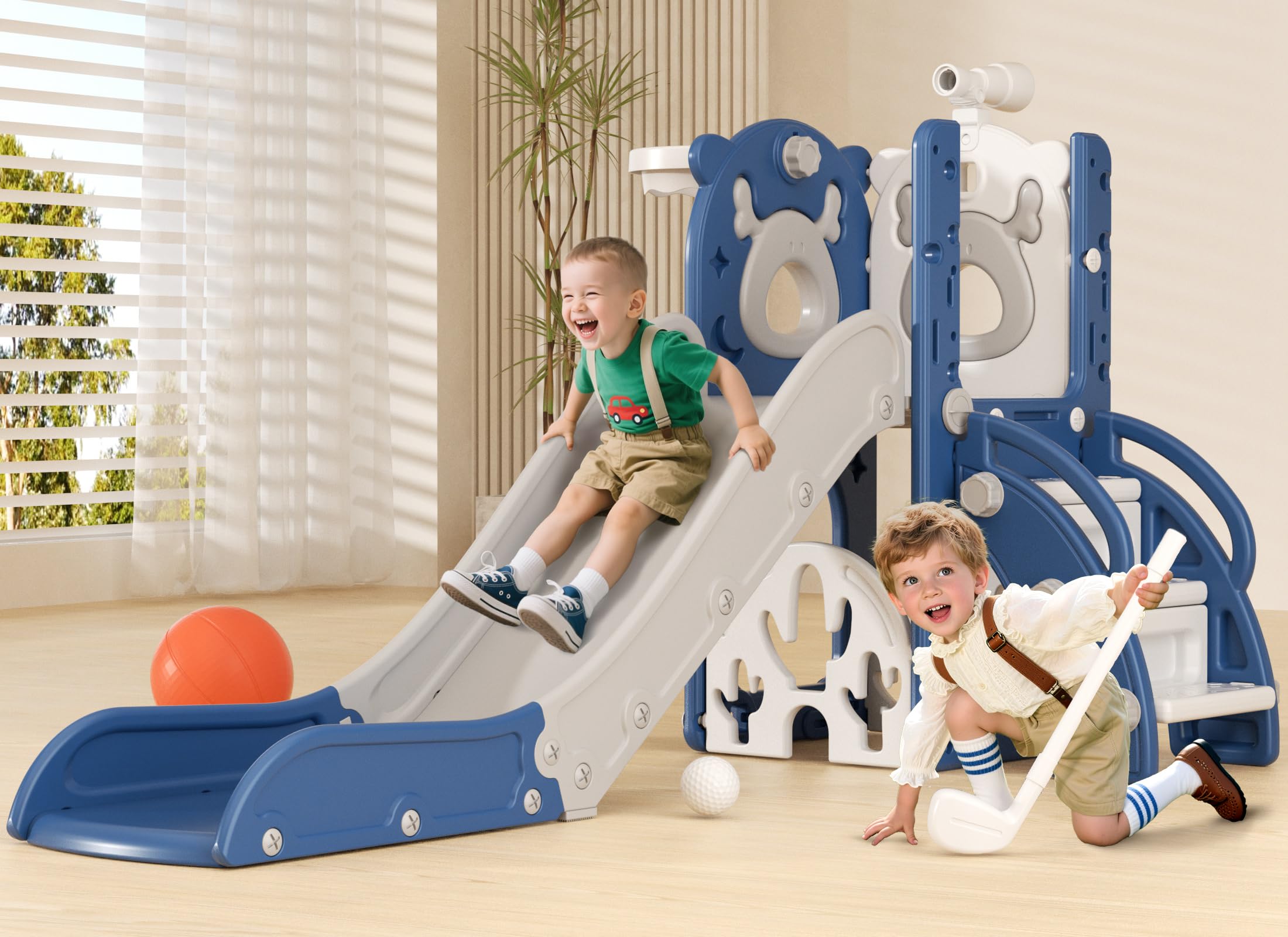 XJD 7-in-1 Toddler Slide