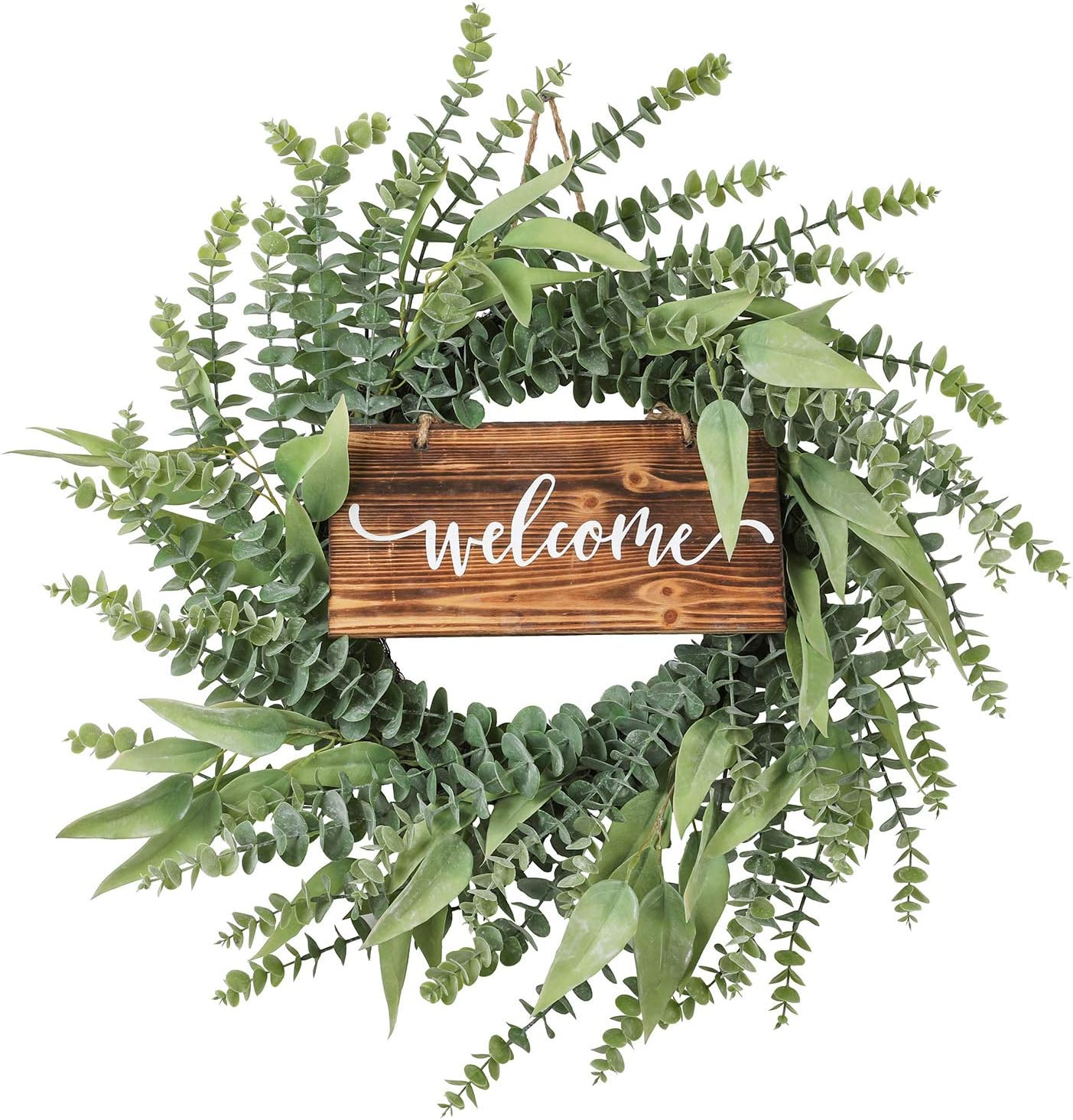 Best Cyber Monday 🔥 Wreath Front Door Decor Eucalyptus - 26 inch Farmhouse Large Wreath Spring Summer Welcome Sign Green Decorative Outdoor Home Porch Reef Up To 40% OFF Wreath Front Door Decor Eucalyptus - 26 inch Farmhouse Large Wreath Spring Summer Welcome Sign Green Decorative Outdoor Home Porch Reef