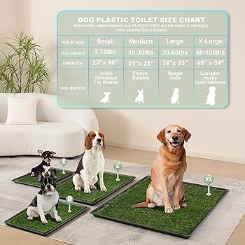 Amazon | HQ4us 犬用芝生 大型犬用ゴミ箱 トイレ (34インチ×23