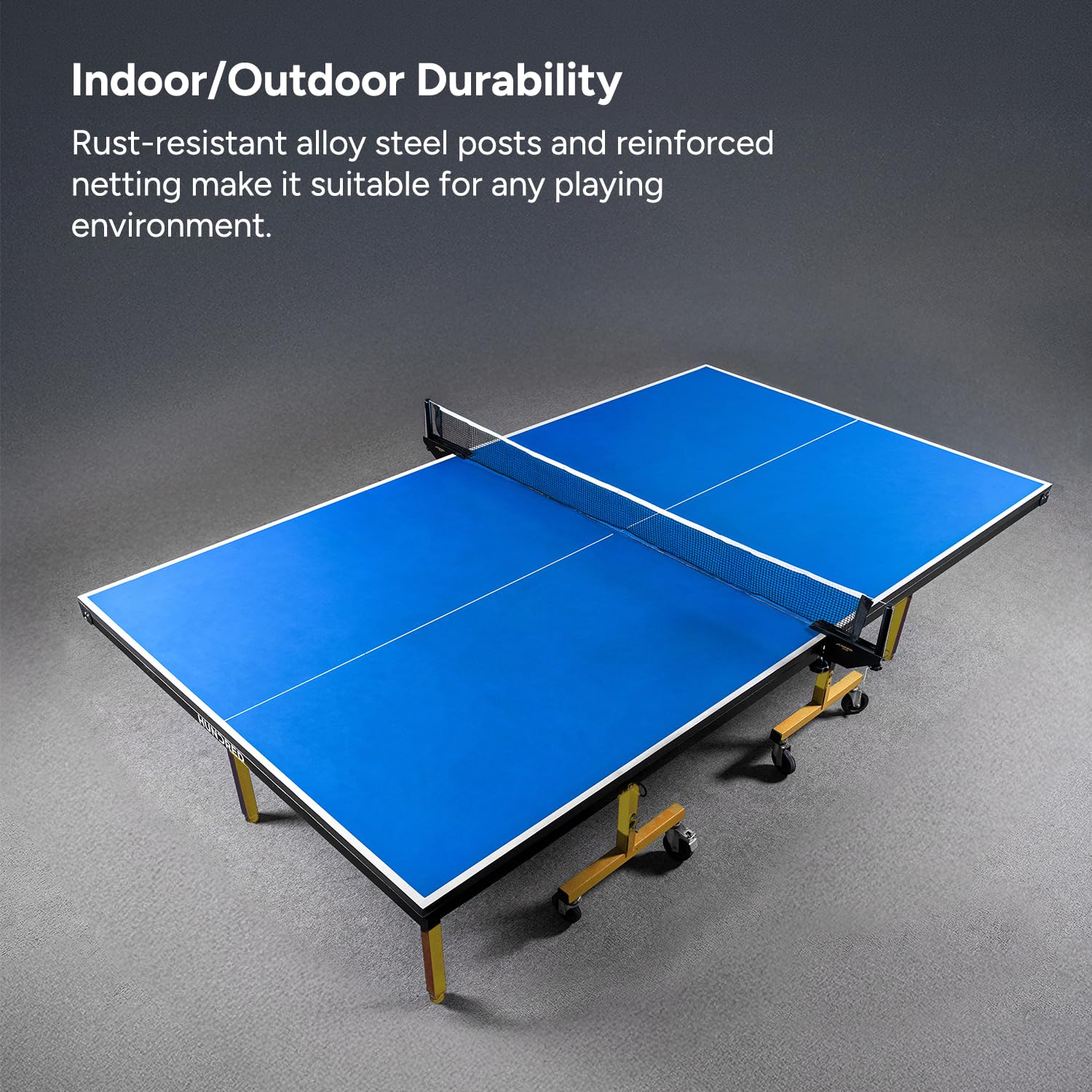 Table Tennis Net & Post Pro Series HTTN - 6000 | Professional Grade | Premium Cotton Net | Heavy-Duty Alloy Steel Frame | Quick Clamp Setup | Indoor & Outdoor 1