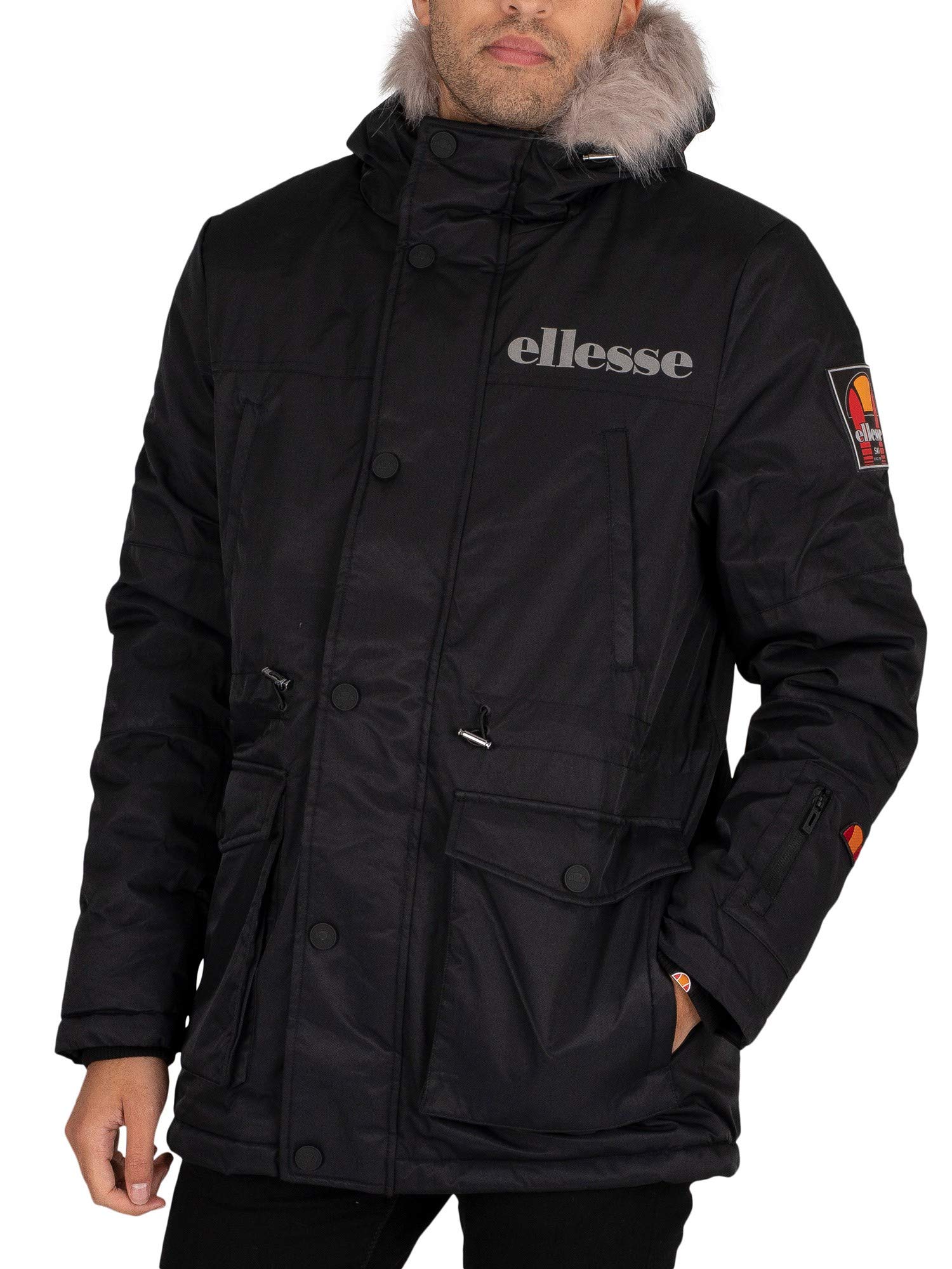 Chaqueta Ellesse Mazzo Parka cortavientos acolchada con capucha ajustable de invierno 8