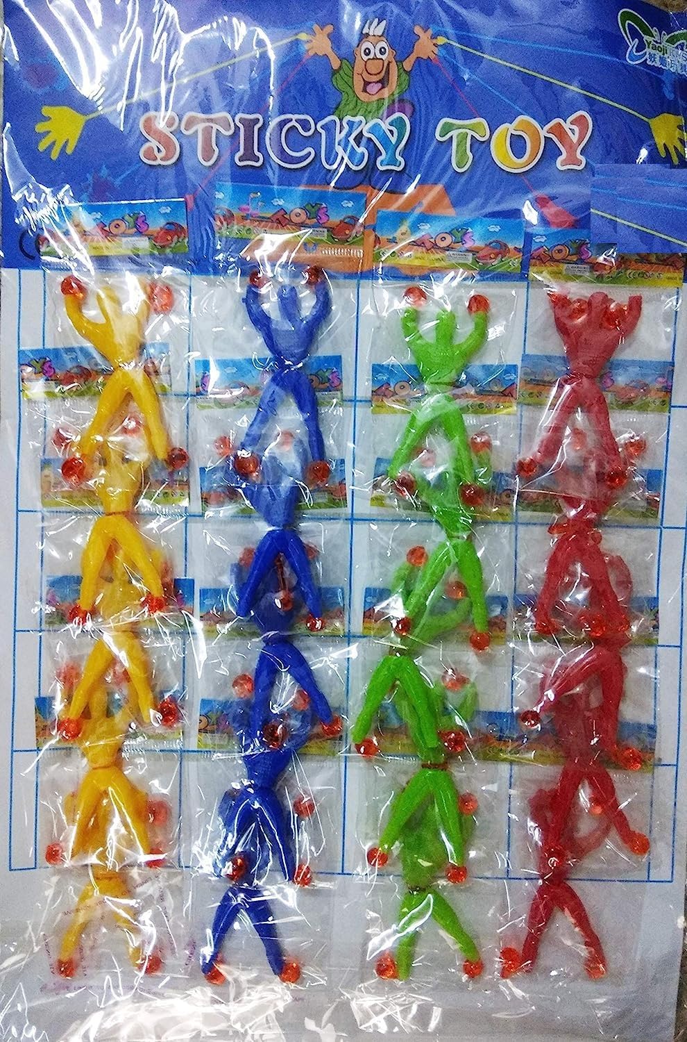 Mj Ragav Sticky Wall Climbing Toy Multi Color Set 10 Desertcart