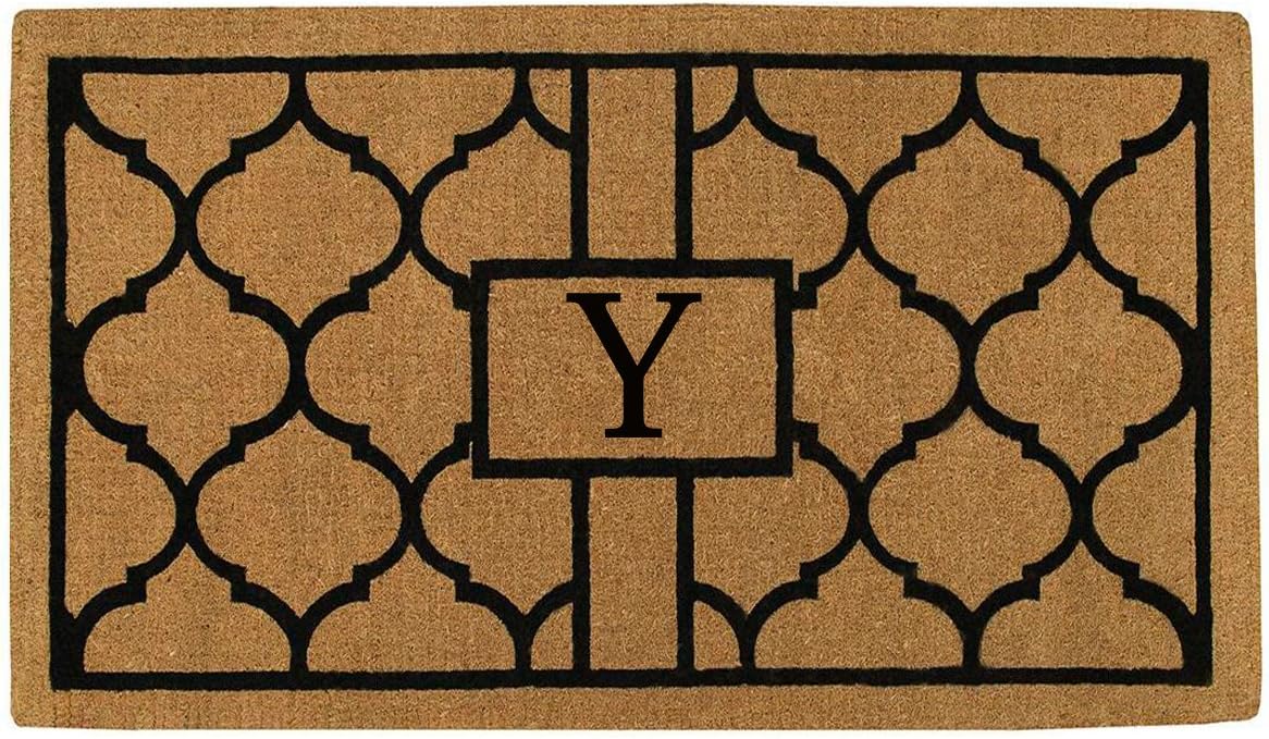 Calloway Mills 180081830N Pantera 18" X 30" Extra-Thick Monogrammed Doormat (Letter N)