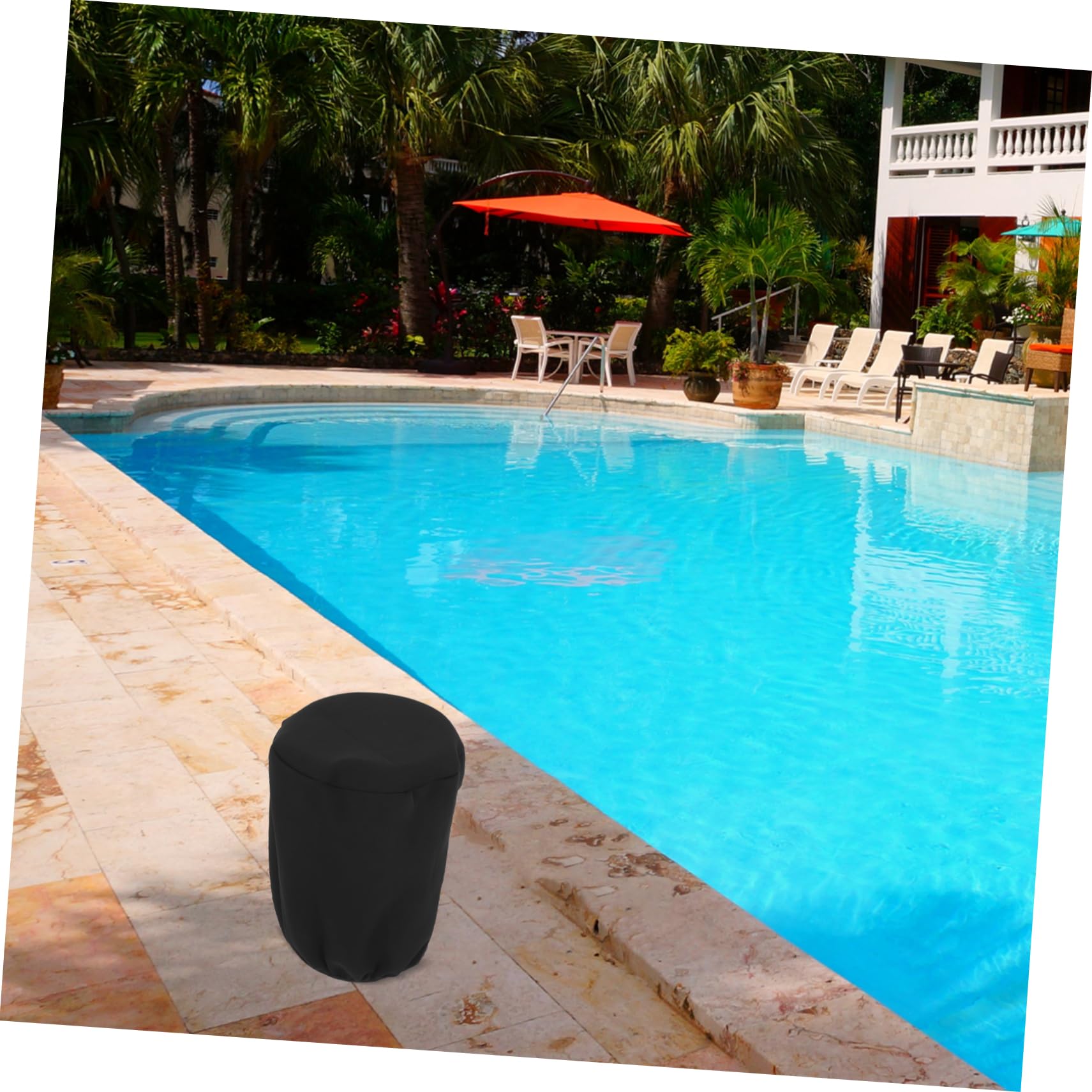 Cubierta de Filtro para Piscina y Estanque, Neopreno Negro, 1 Pieza