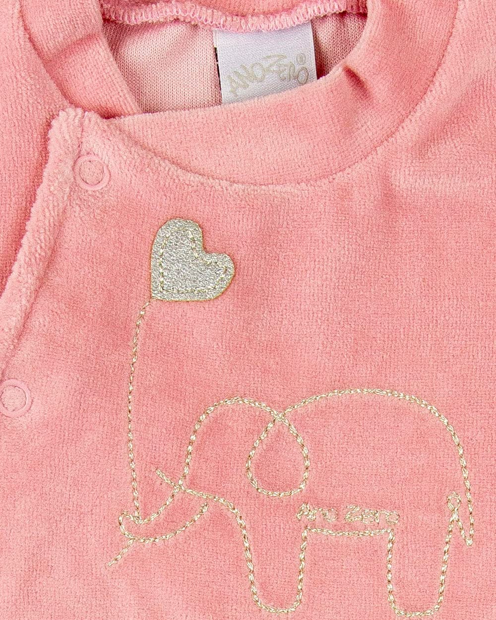 Macacão Bebê Menina em Plush Ano Zero – Bordado de Elefantinho com Coração em promoção! Veja a oferta e mais achadinhos de Bebês 5 Hoje é o melhor dia para comprar Macacão Bebê Menina em Plush Ano Zero – Bordado de Elefantinho com Coração com aquele preço maroto! Promoção! Aproveite a oferta! 5