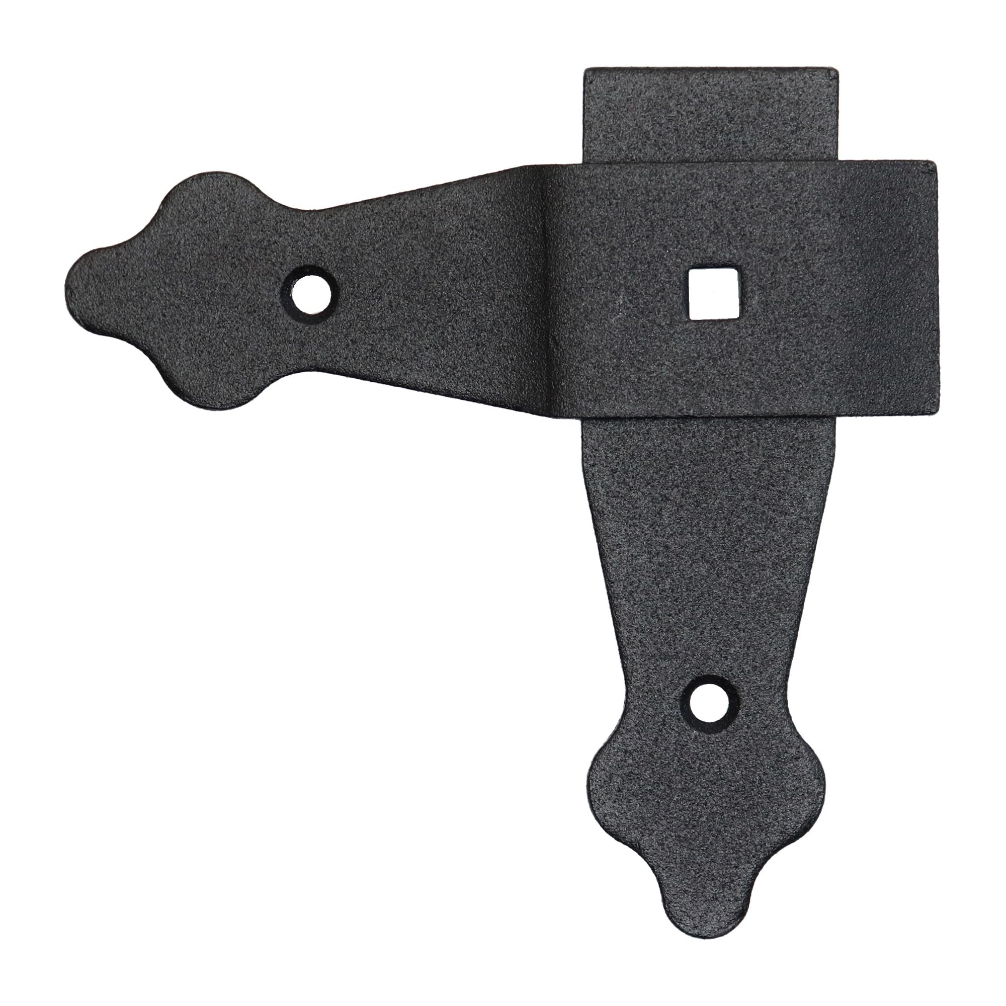 Pack of 1 x Flat Corner L Shape Plate, 100 x 100 mm Black Flat Right Angle Bracket, Decorative, Powder Coated Steel Repair Brace Support, Joining Mending Plates Connector, Rust and Corrosion Proof — image 1