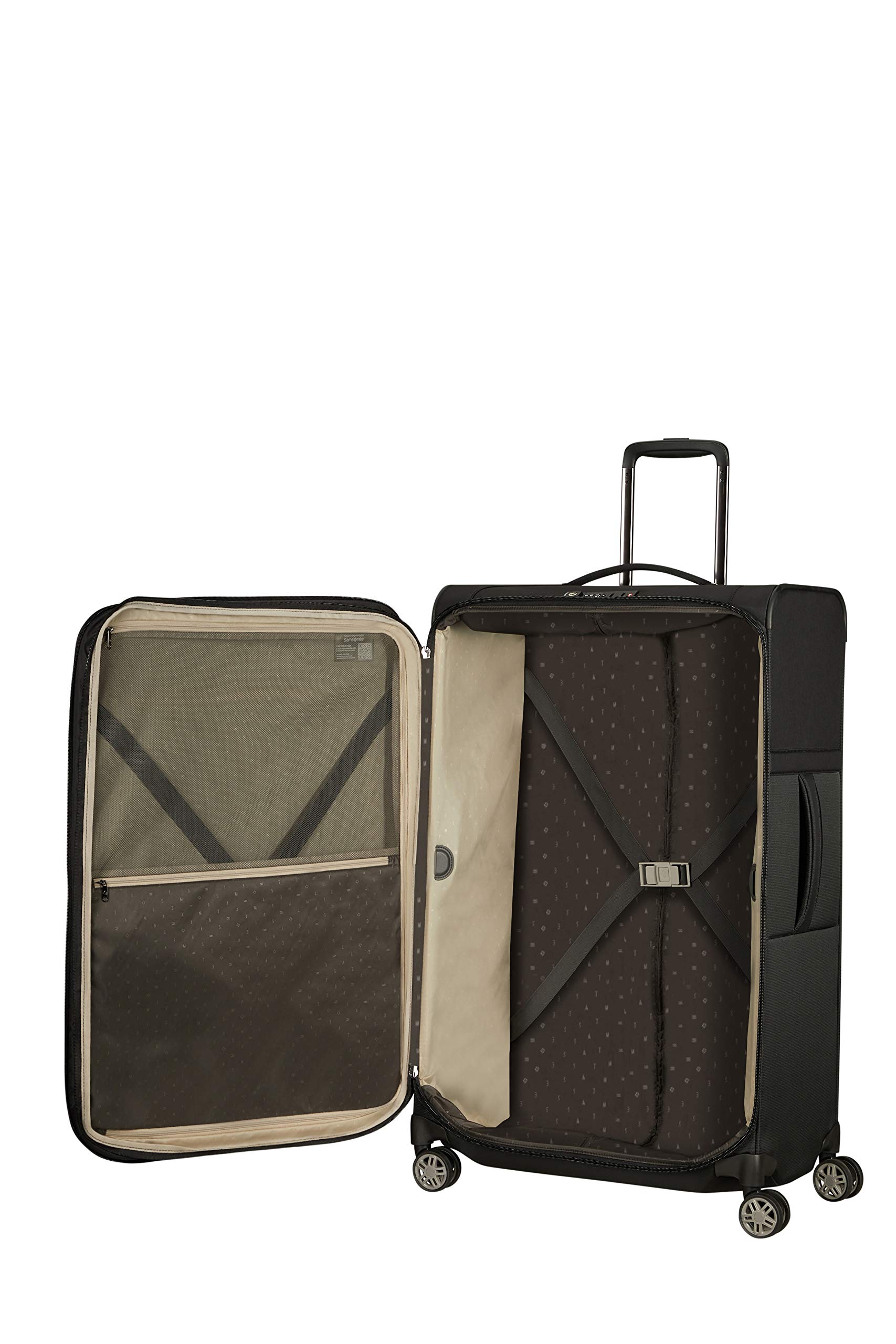 Samsonite Airea Spinner L erweiterbar Koffer 78 cm 111.5/120 L Schwarz