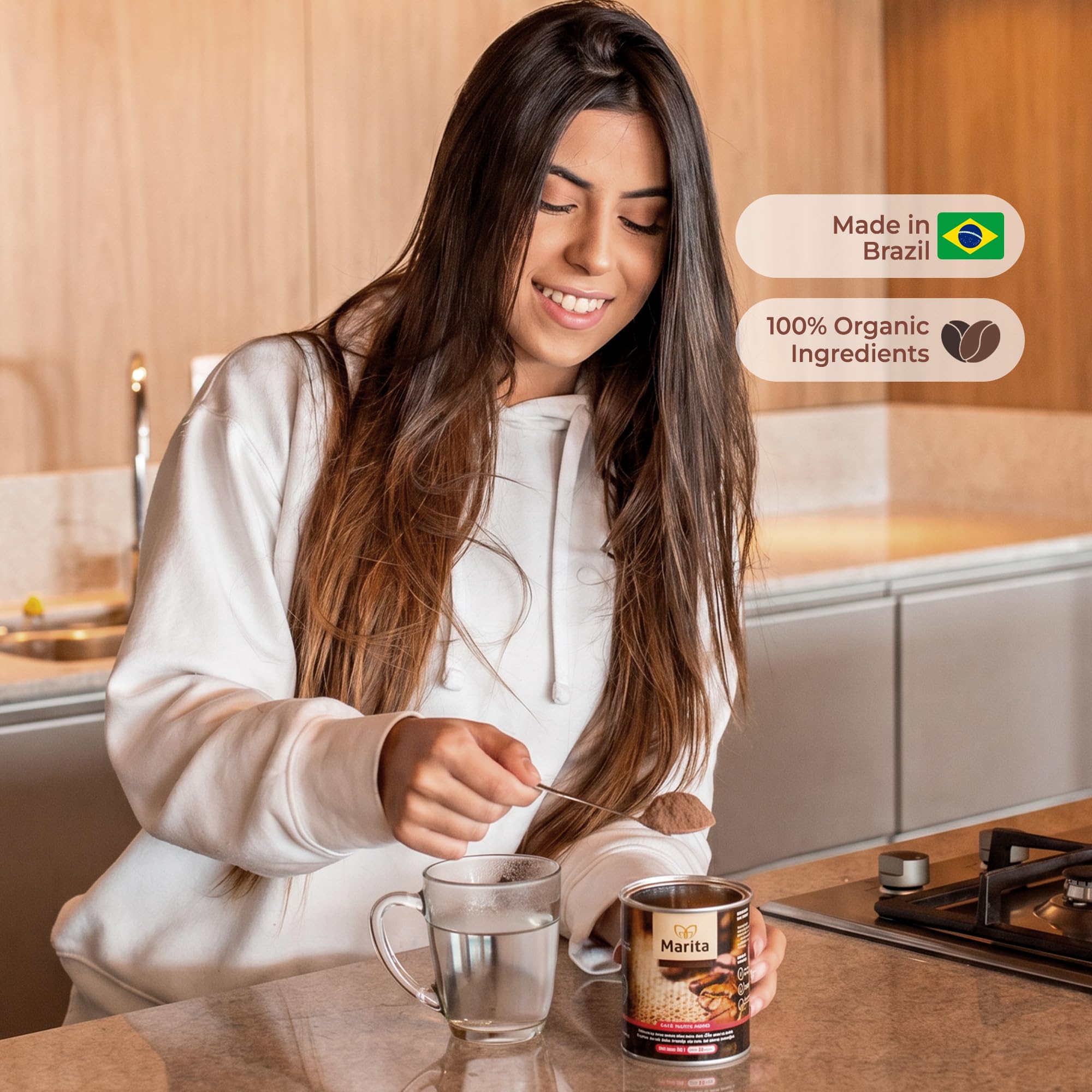 Café Funcional Marita Moro, 135g, Emagrecimento Natural, Laranja